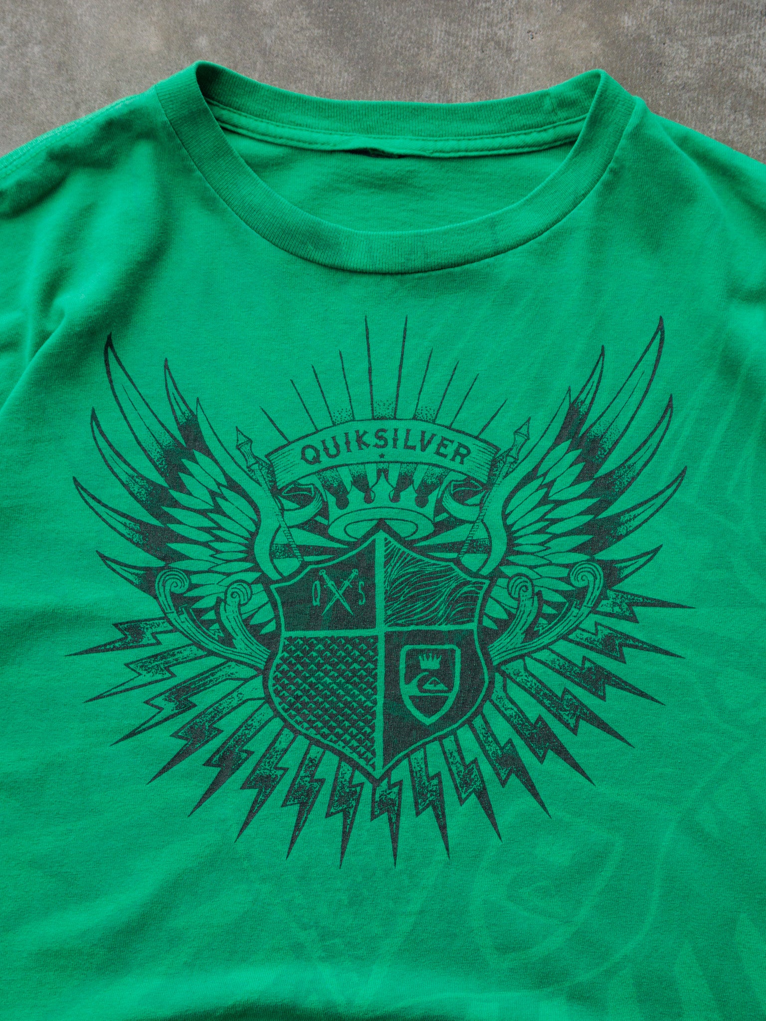 Vintage Green Quiksilver Tee (-)