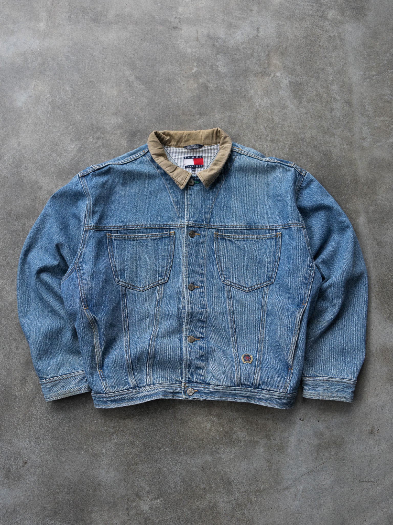 Vintage 90s Tommy Hilfiger Denim Jacket (XL)