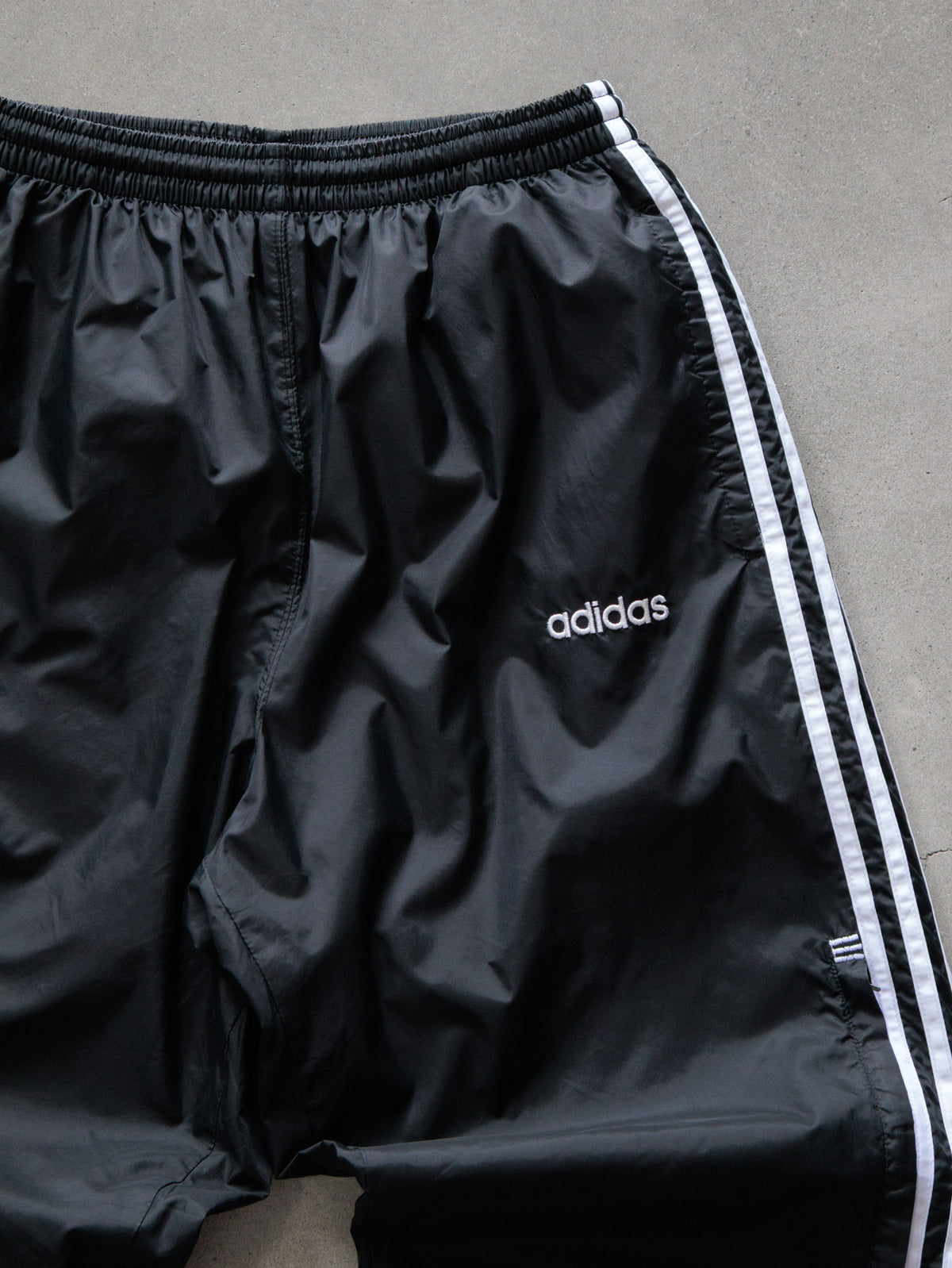 Vintage Black Adidas Track Pants (M)