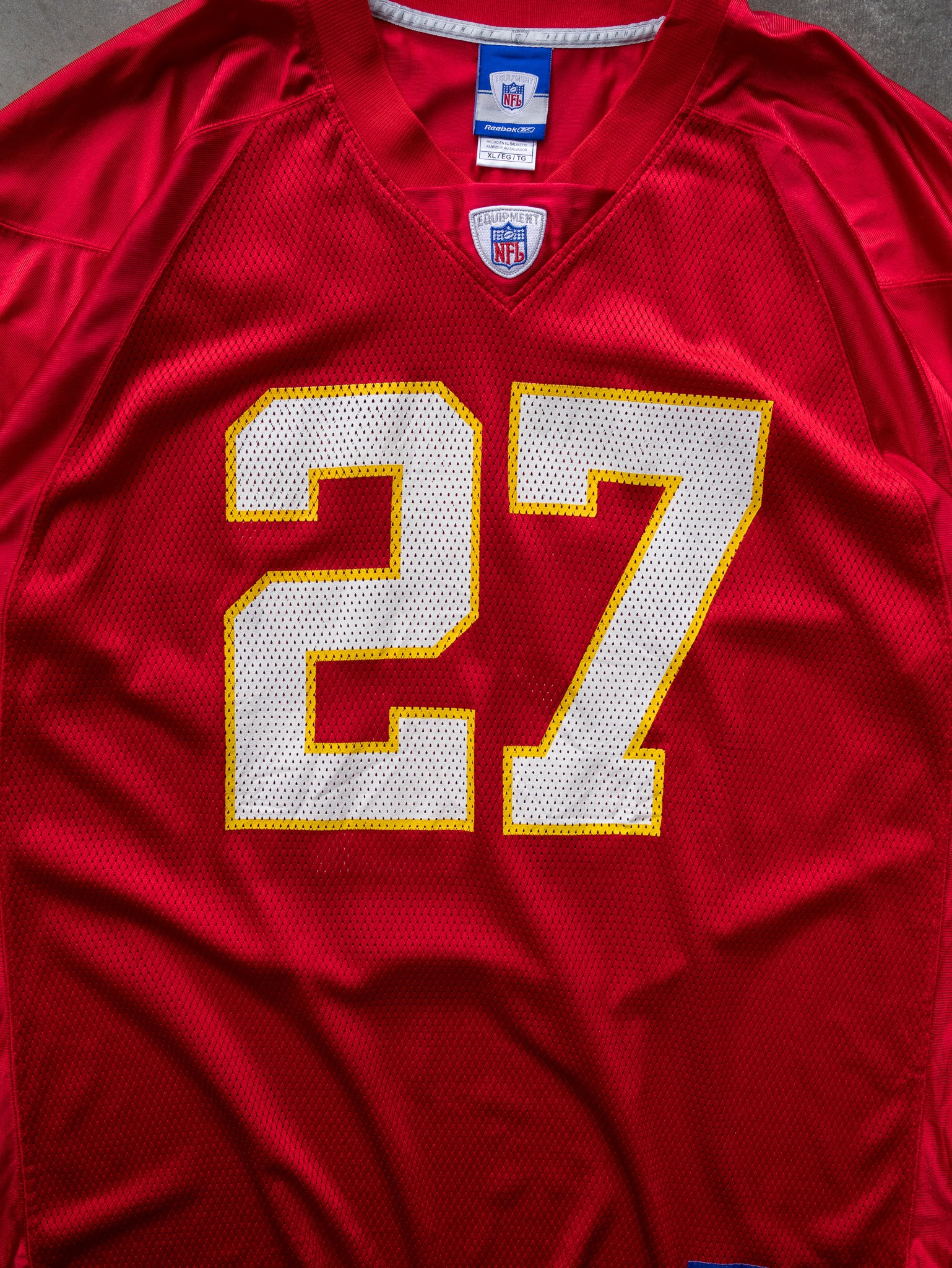 Vintage 00s Reebok L.Johnson Kansas City Chiefs NFL Jersey (XL)