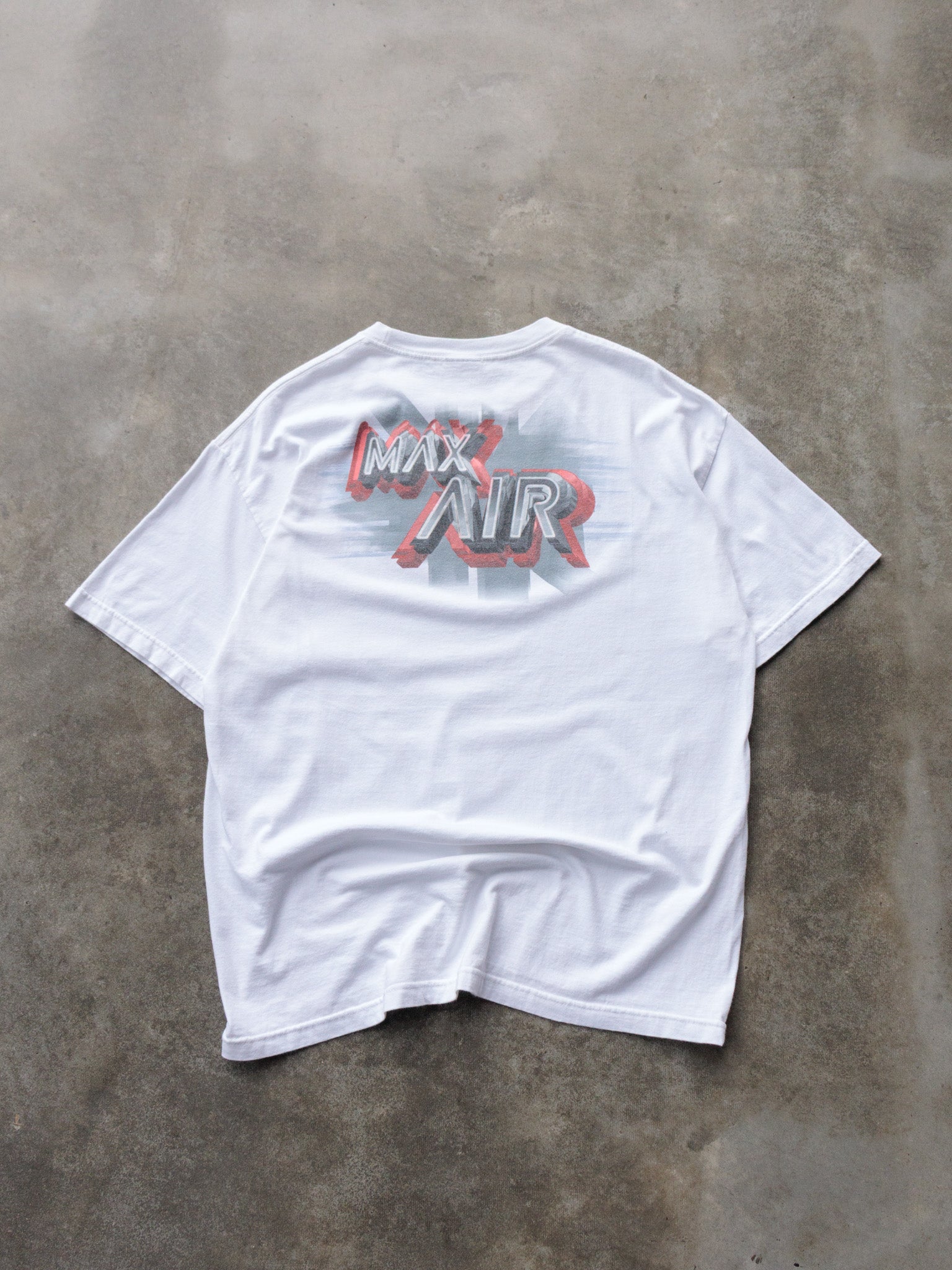 Vintage 00s White Nike Max Air Graphic Tee (XL)