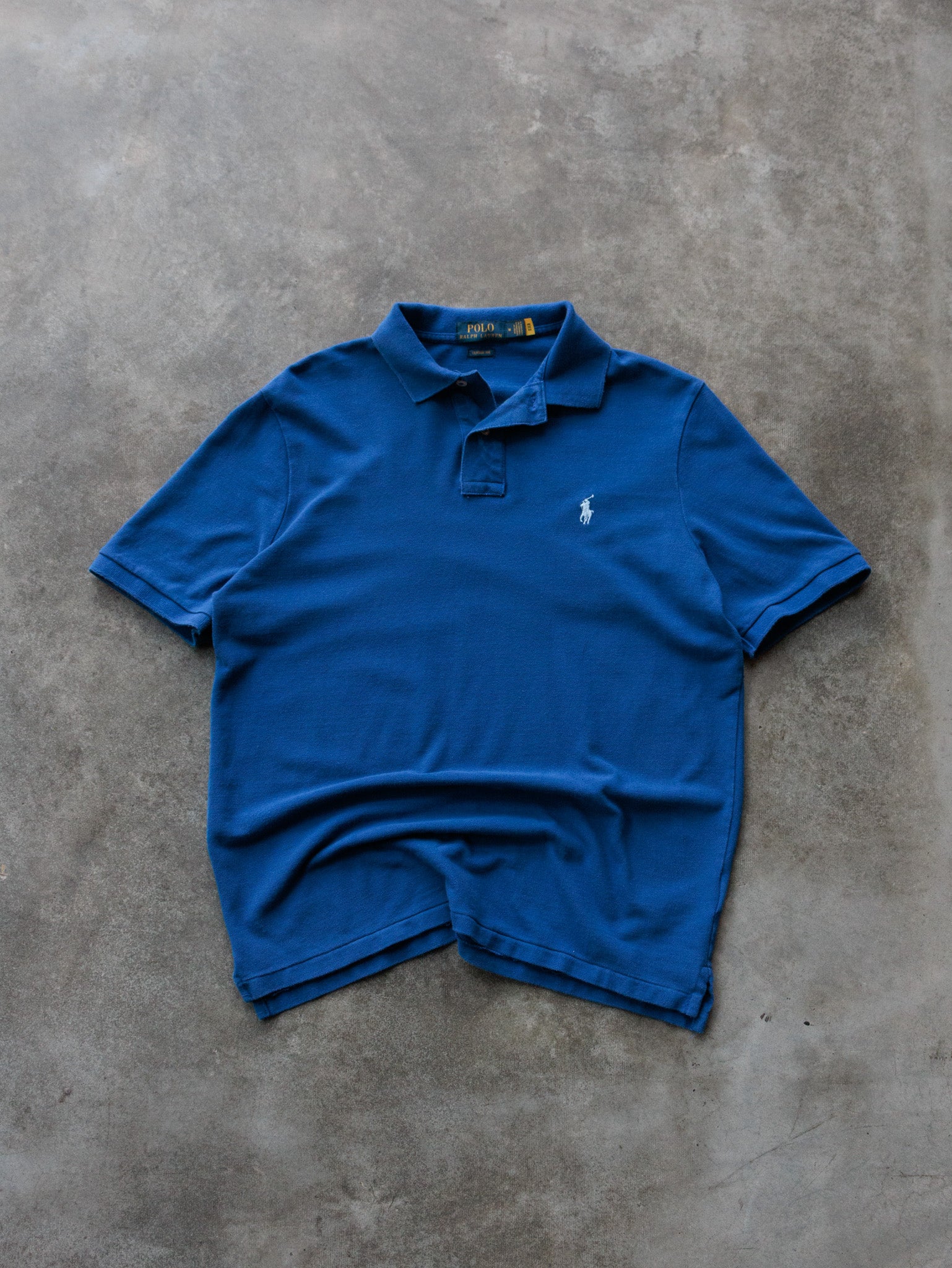 Vintage Blue Polo Ralph Lauren Polo Shirt (M)