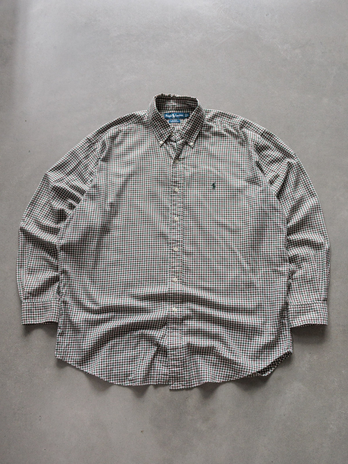 Vintage 90s Multicolor Plaid Ralph Lauren Shirt (L)