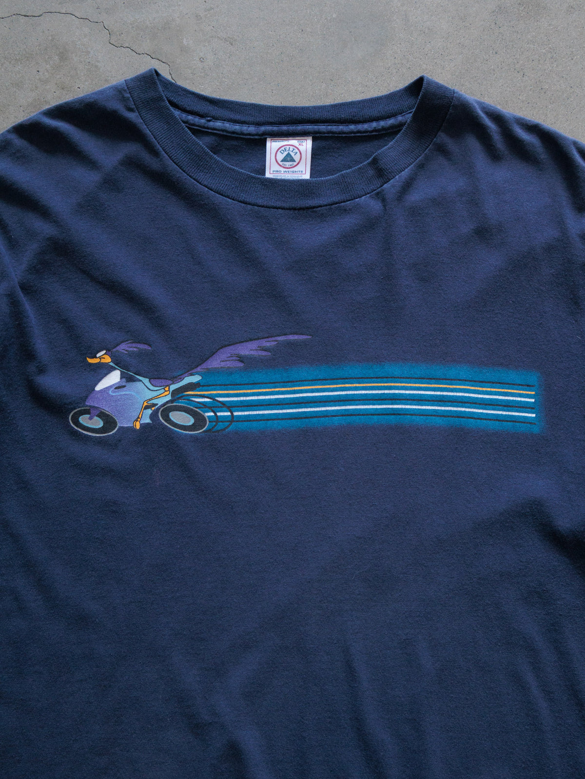 Vintage 90s Navy Looney Tunes Road Runner Tee (XL)