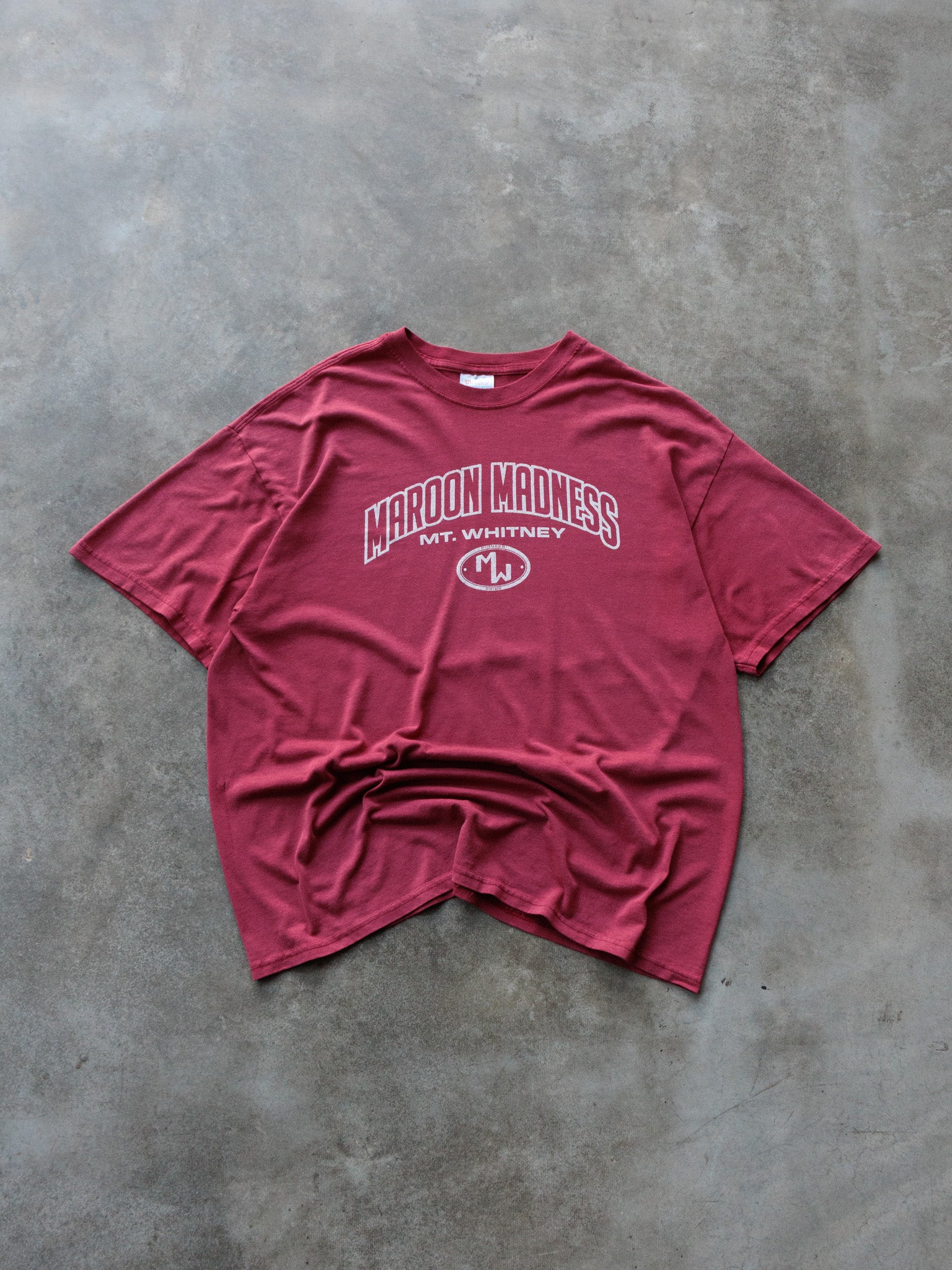 Vintage Red Mt. Whitney Maroon Madness Tee (XL)