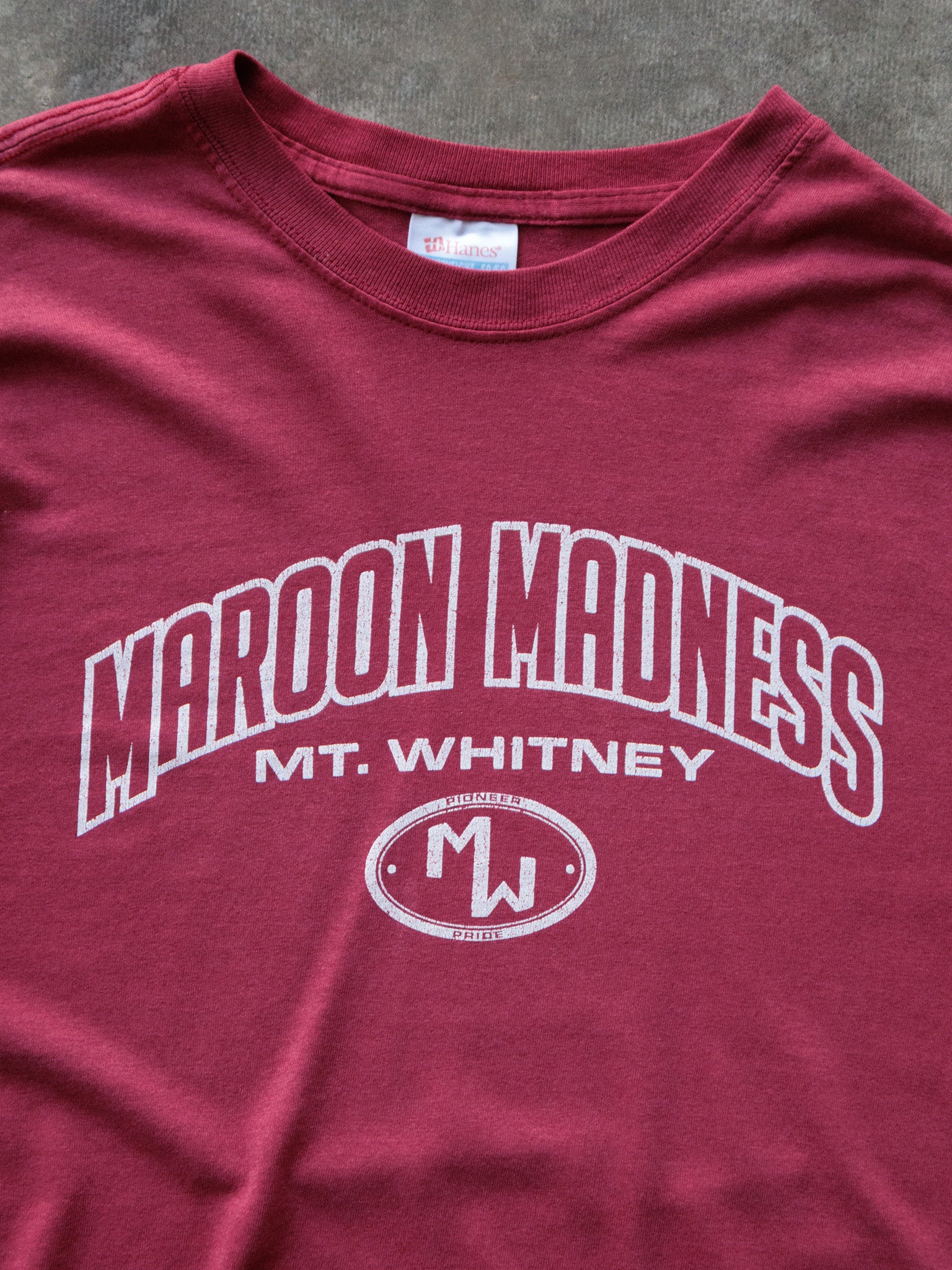 Vintage Red Mt. Whitney Maroon Madness Tee (XL)