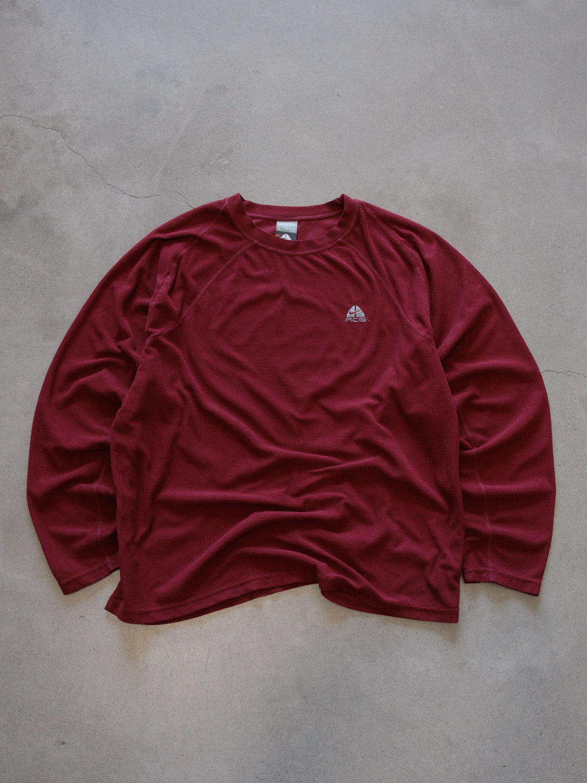 Vintage 00s Maroon Nike ACG Long Sleeve Tee (L)