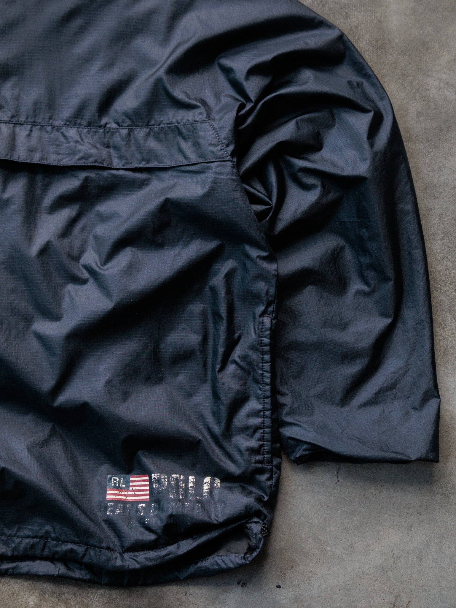 Vintage 90s Navy Polo Ralph Lauren Nylon Jacket (L)