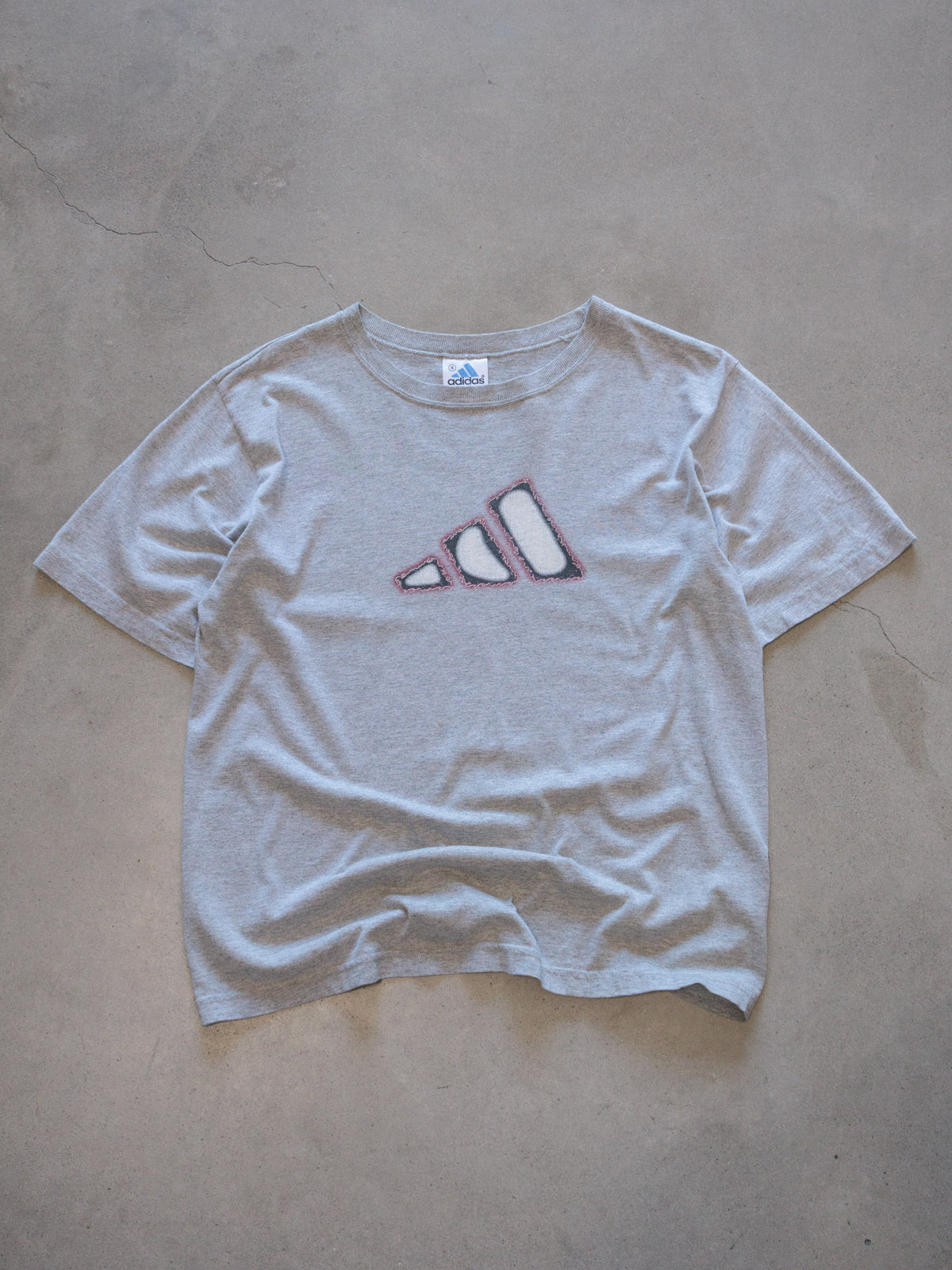 Vintage 90s Grey Adidas Tee (S)