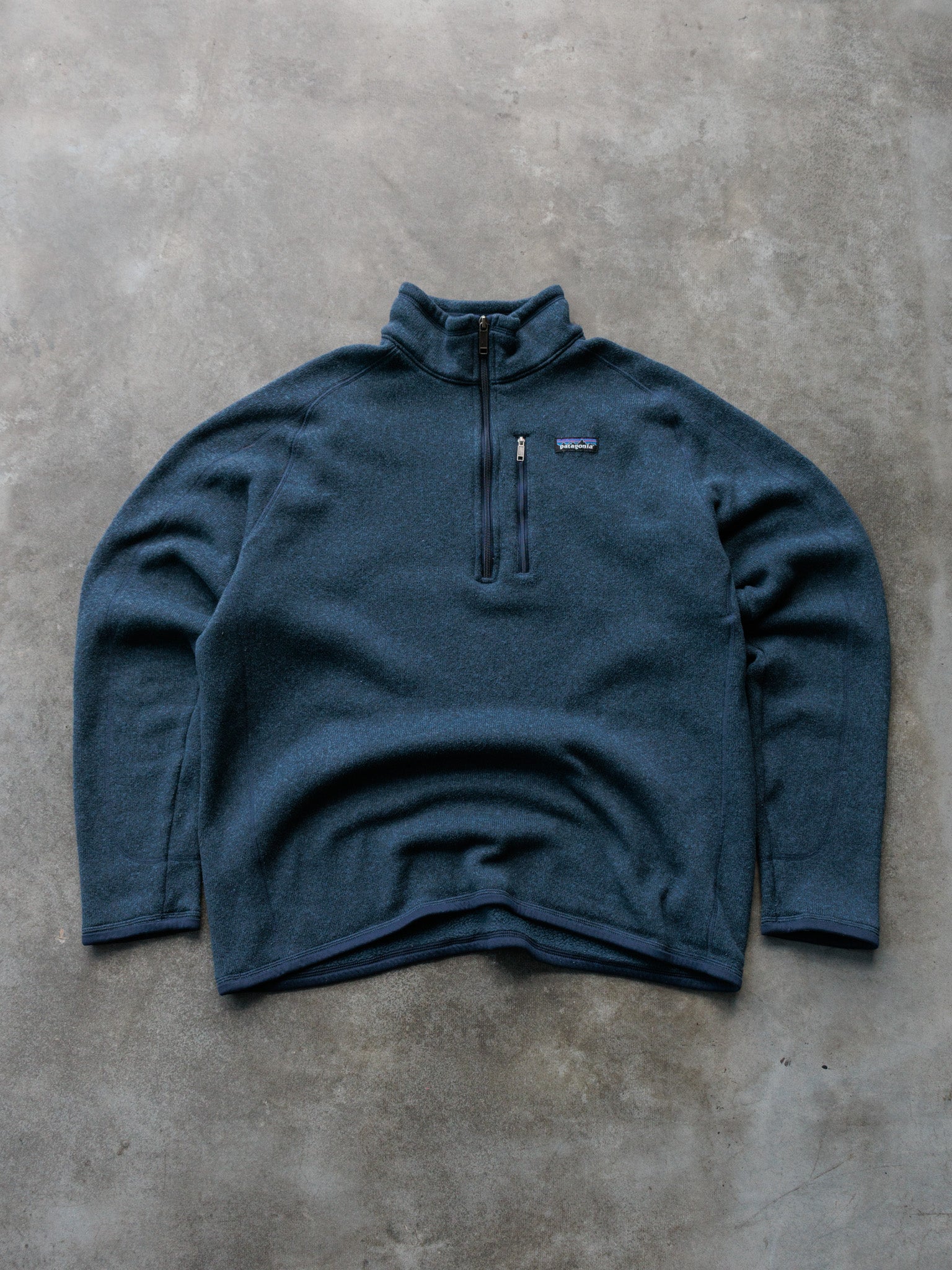 Vintage Navy Patagonia Fleece Quarter Zip (XL)