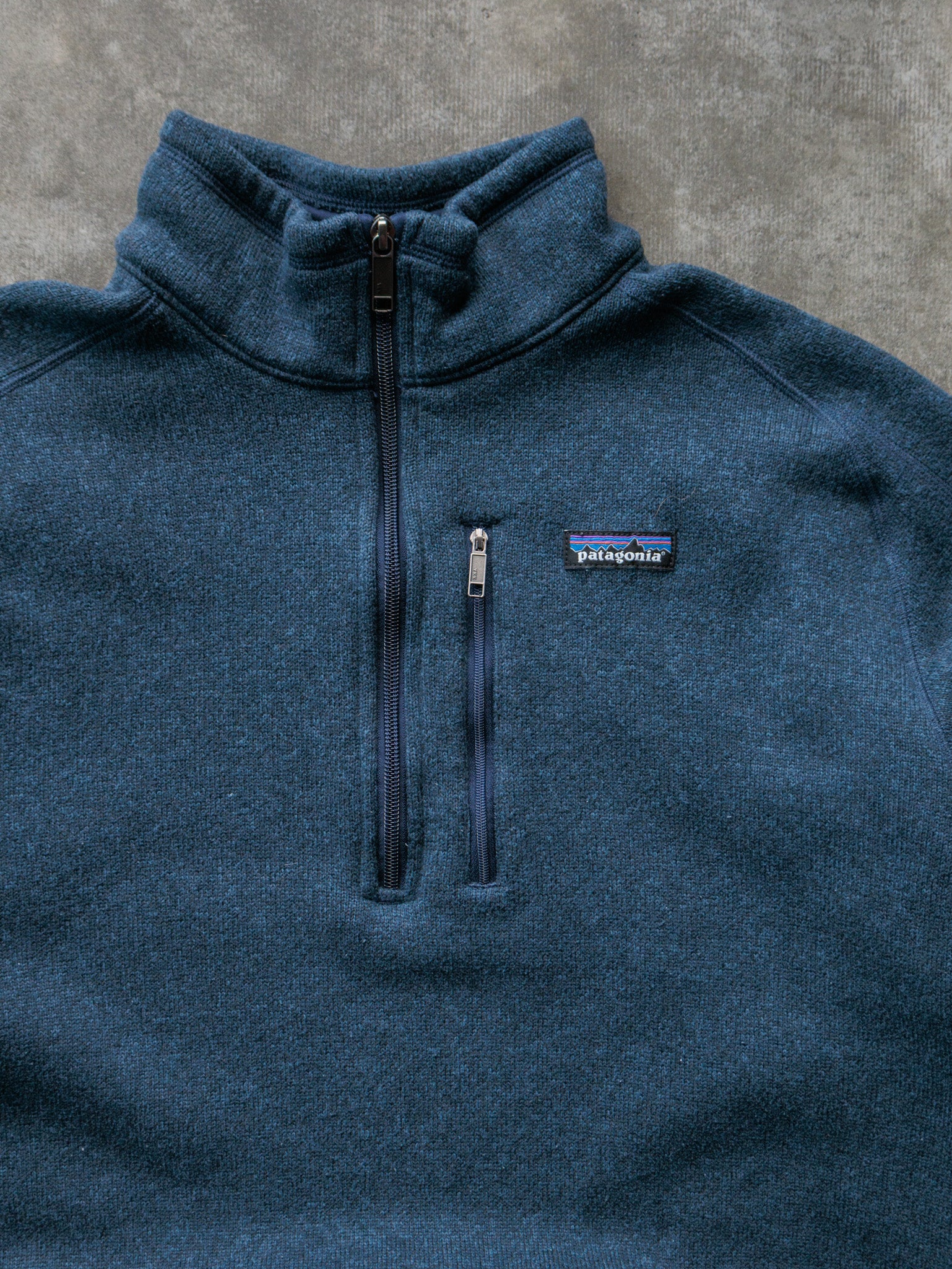 Vintage Navy Patagonia Fleece Quarter Zip (XL)