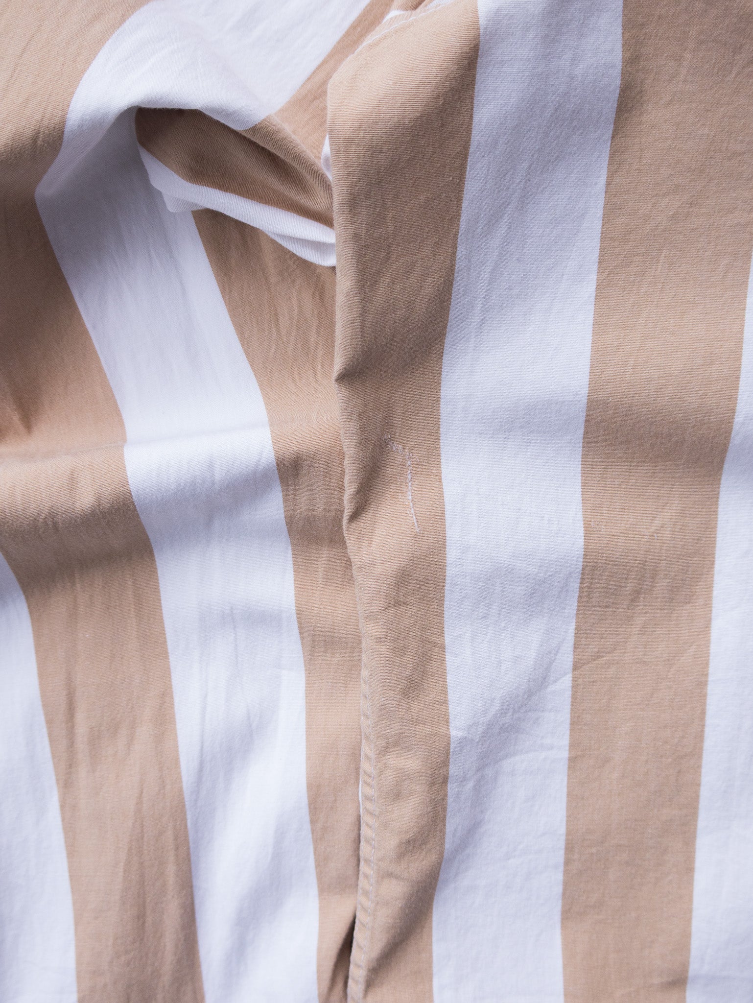 Vintage Tan Tommy Hilfiger Striped Shirt (L)