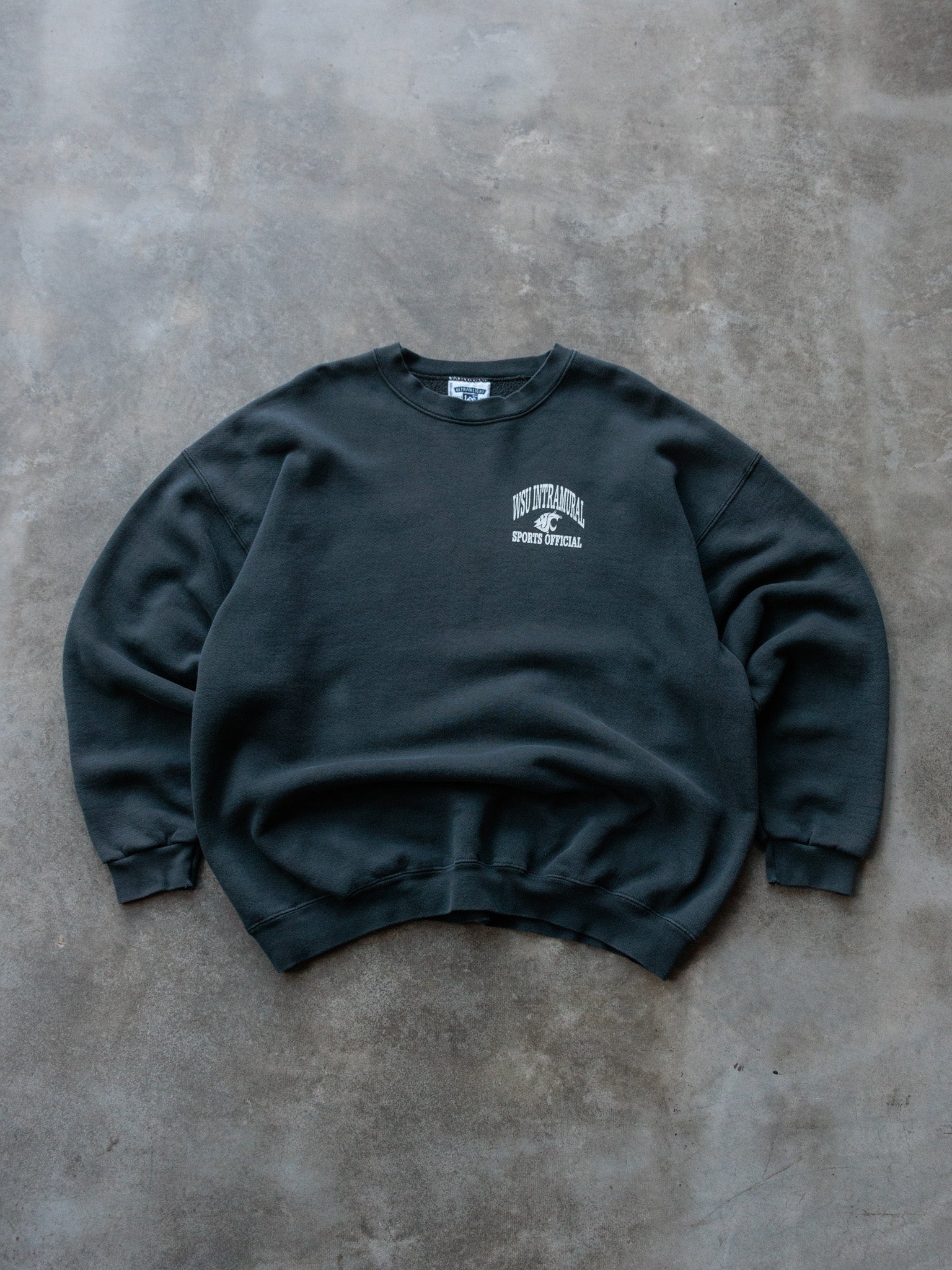 Vintage 90s Green Lee Washington State University Cougars Intramural Sports Official Sweatshirt (2XL)