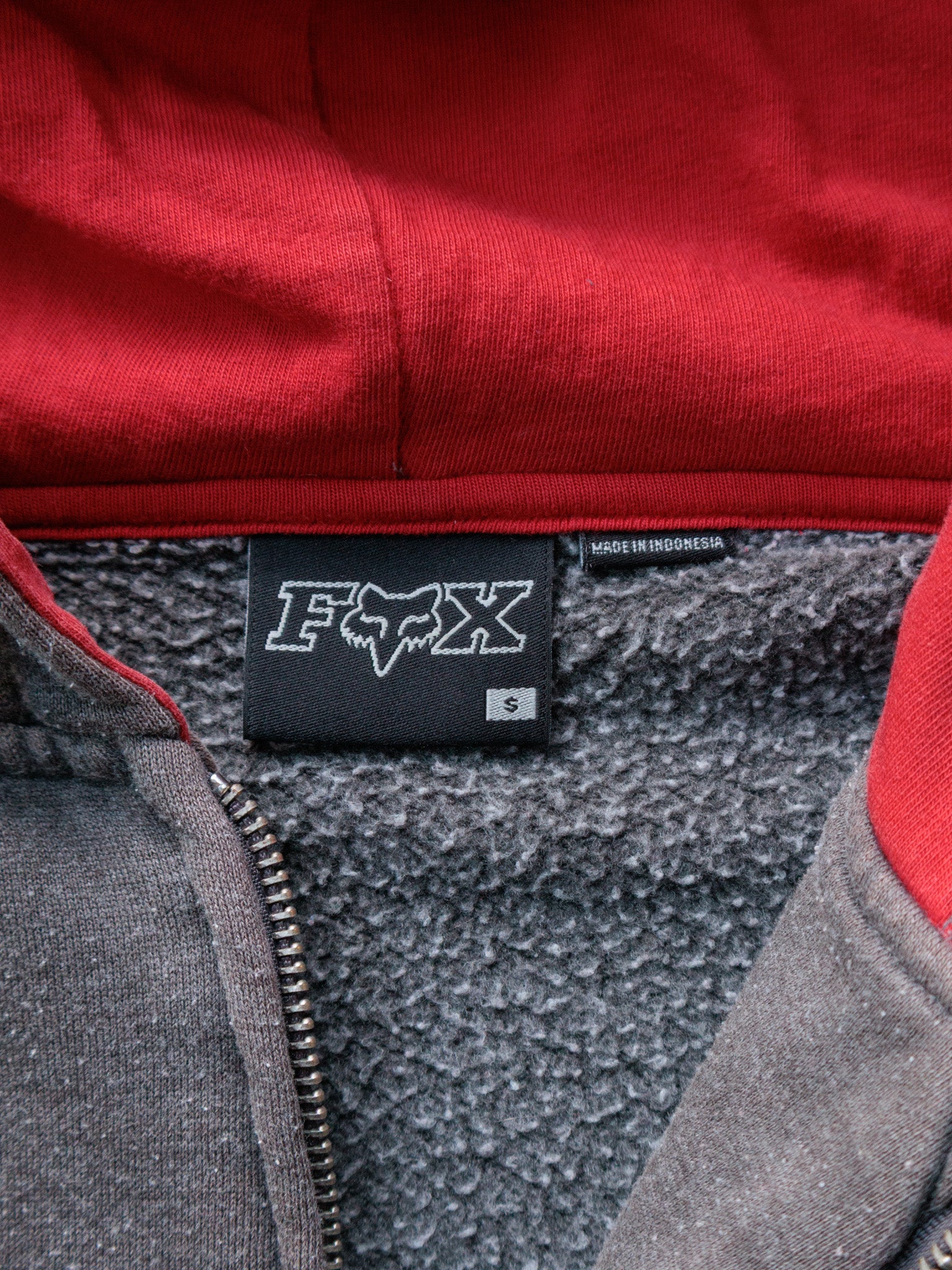 Vintage 00s Grey Fox Racing Full Zip Hoodie (S)