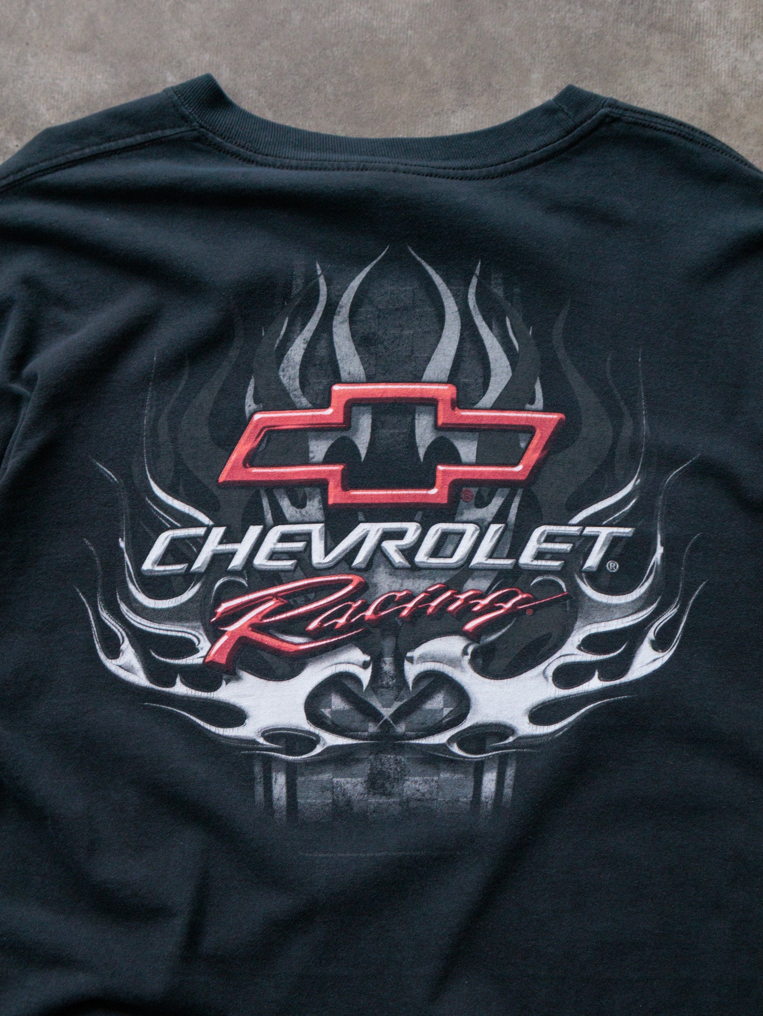 Vintage 00s Chevrolet Racing Flames Long Sleeve (XL)