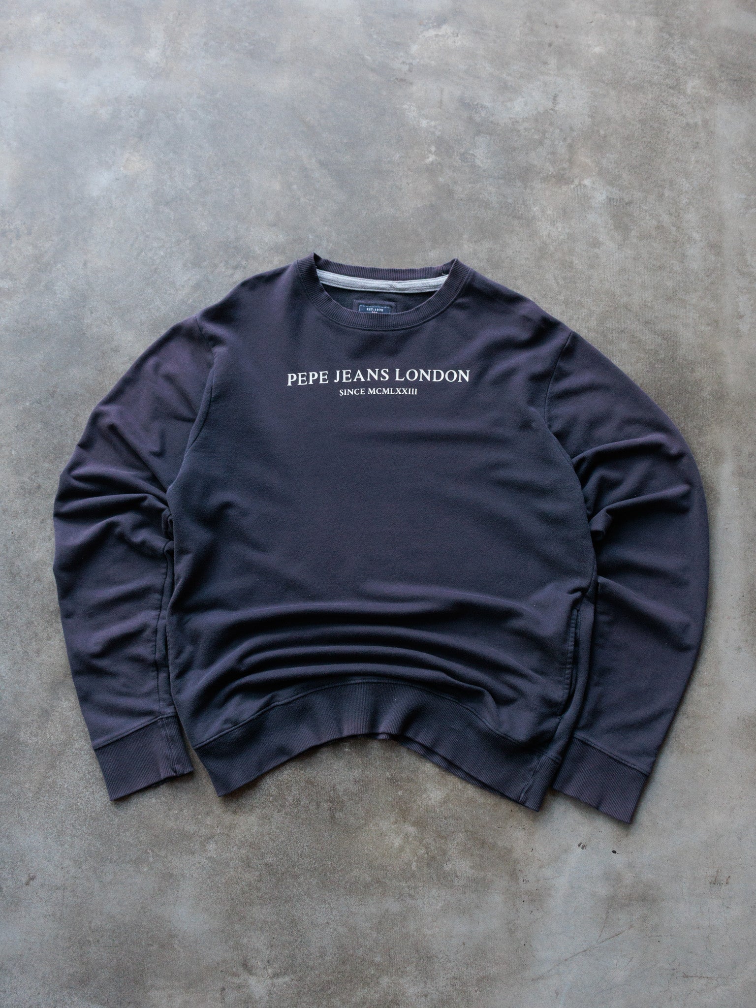 Vintage Navy Pepe Jeans London Sweatshirt (XL)