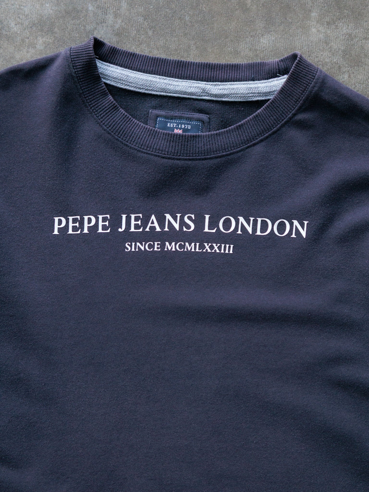 Vintage Navy Pepe Jeans London Sweatshirt (XL)
