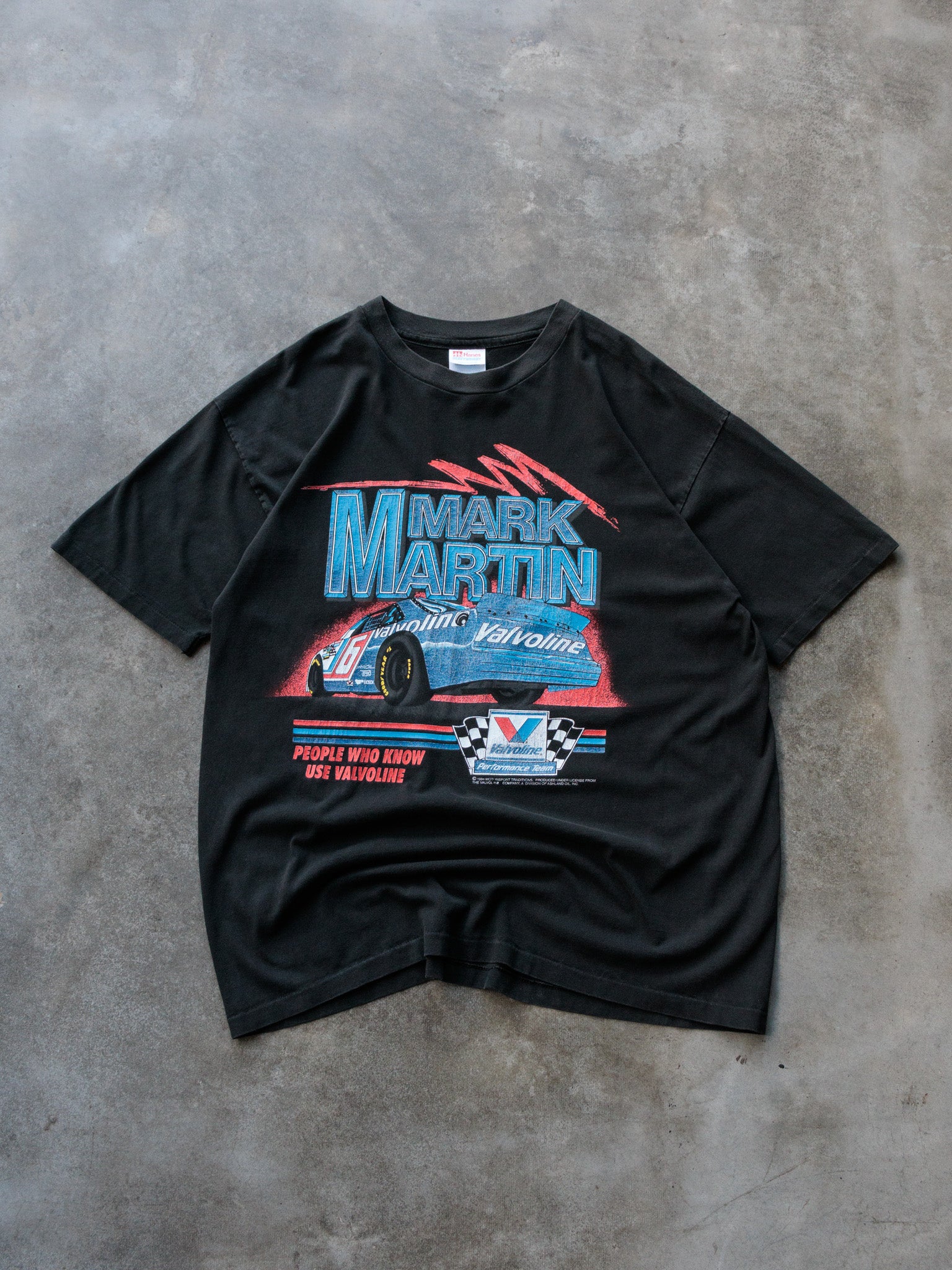Vintage 1994 Black Mark Martin Valvoline Tee (XL)