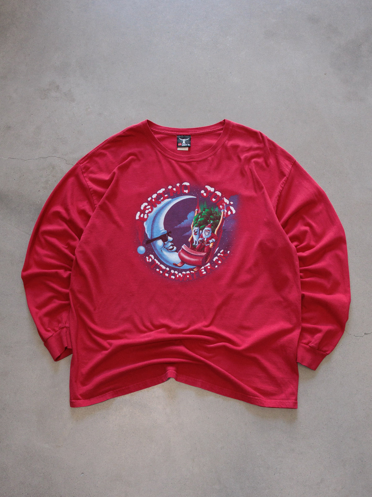 Vintage Red Eskimo Joe's Stillwater Long Sleeve Tee (XL)