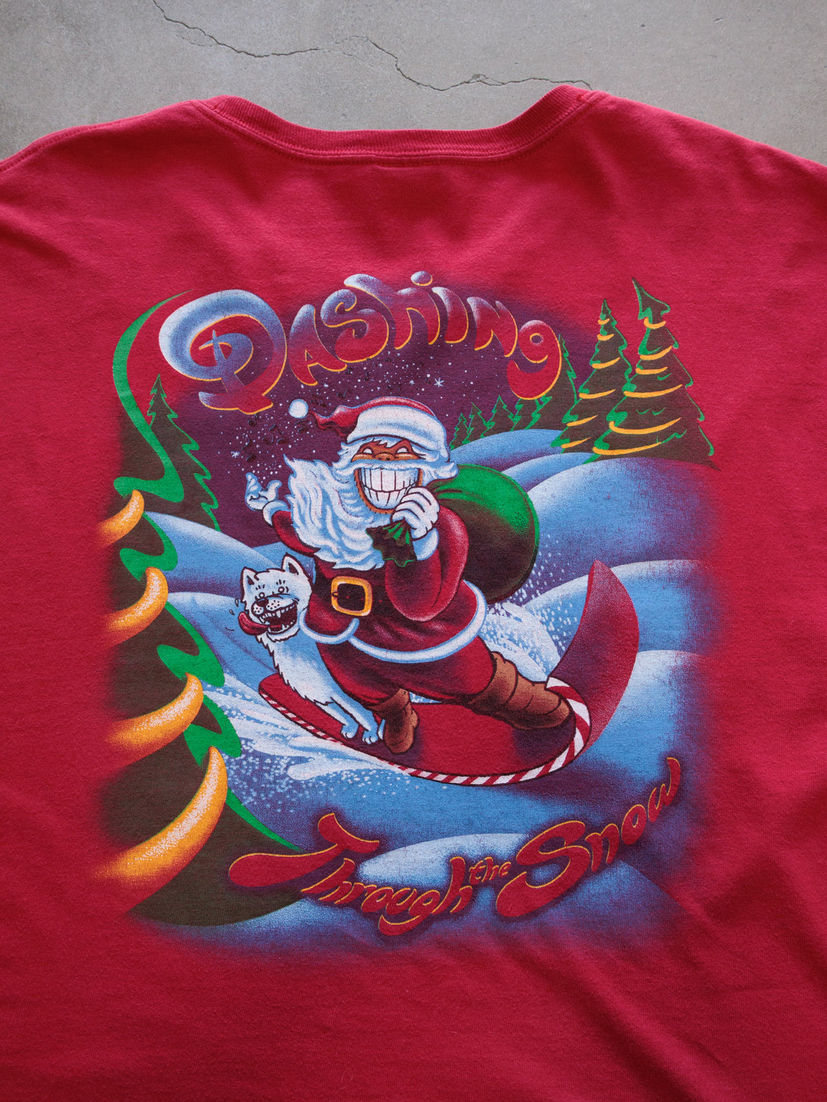 Vintage Red Eskimo Joe's Stillwater Long Sleeve Tee (XL)