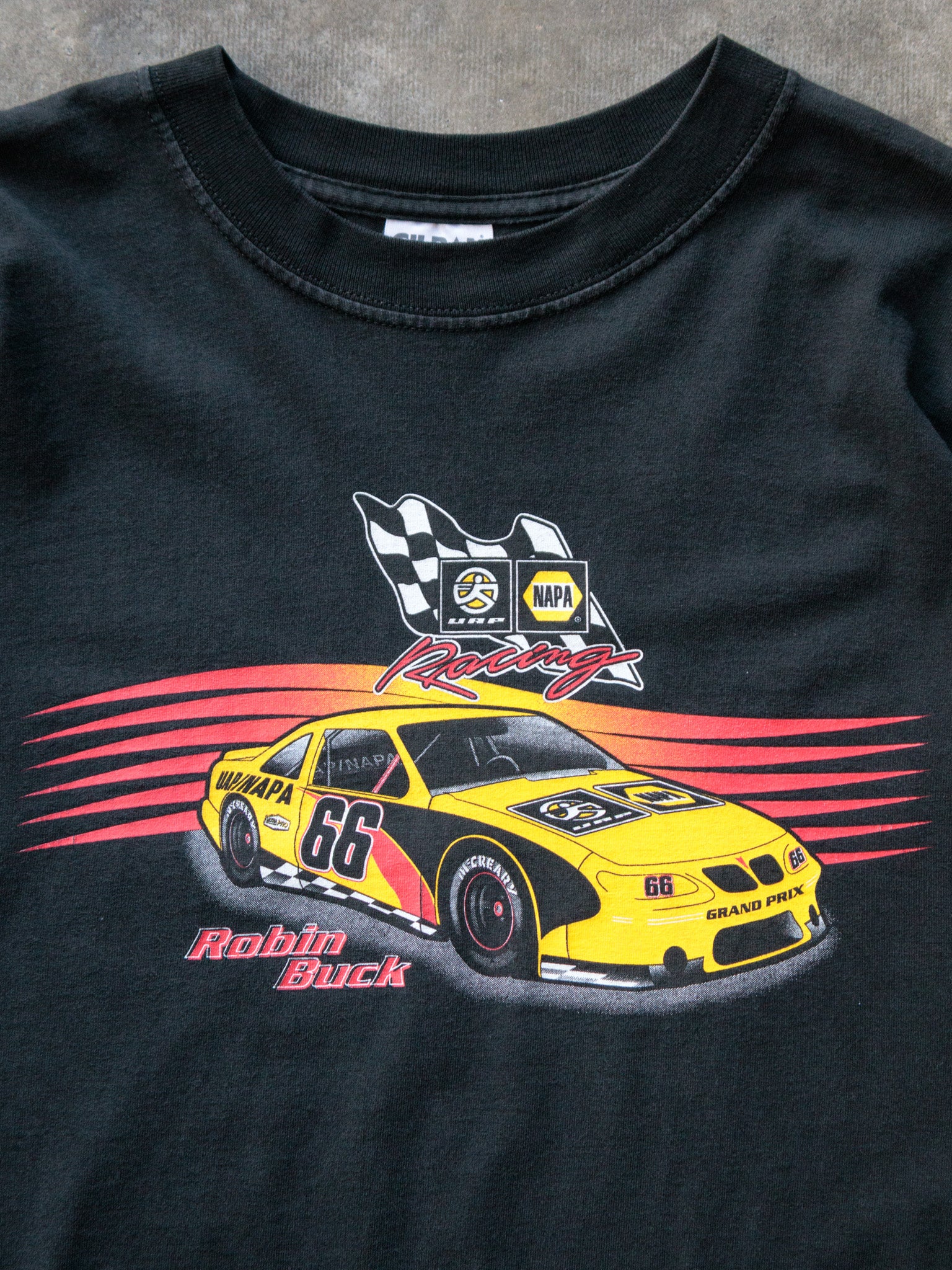 Vintage 1999 Black NAPA Racing Robin Buck Tee (XL)