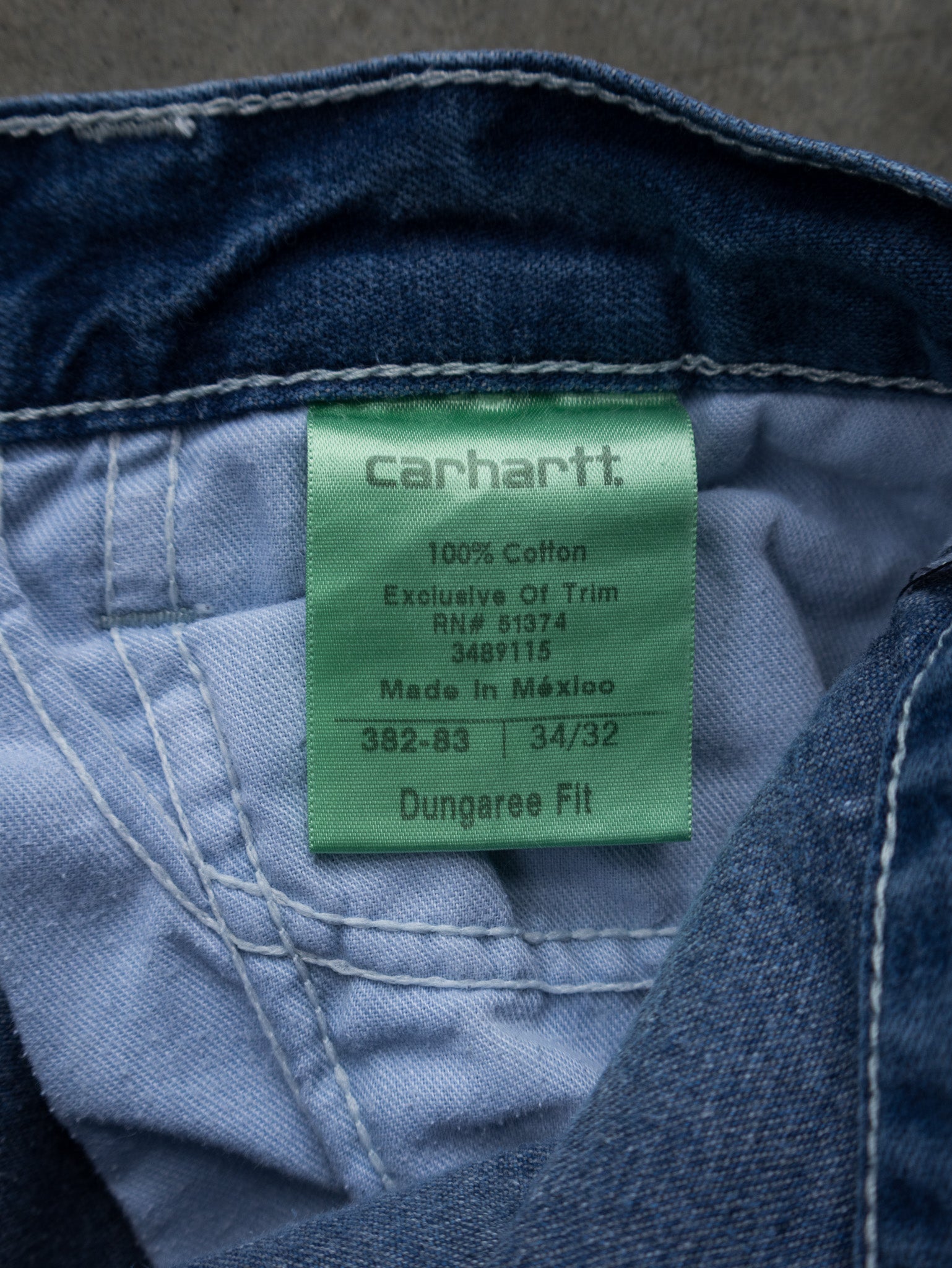 Vintage Blue Carhartt Carpenter Jeans (W34)