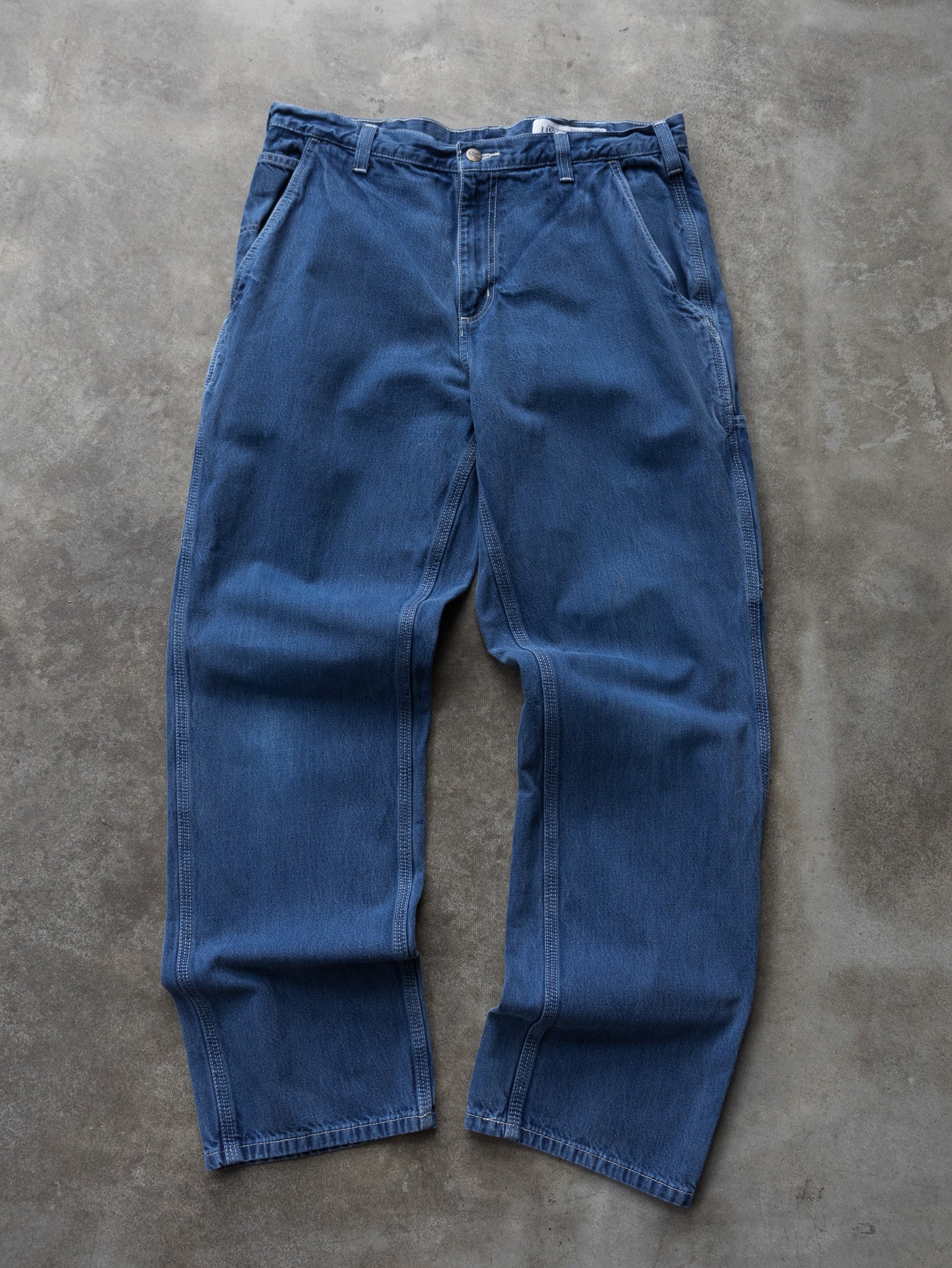Vintage Blue Carhartt Carpenter Jeans (W34)