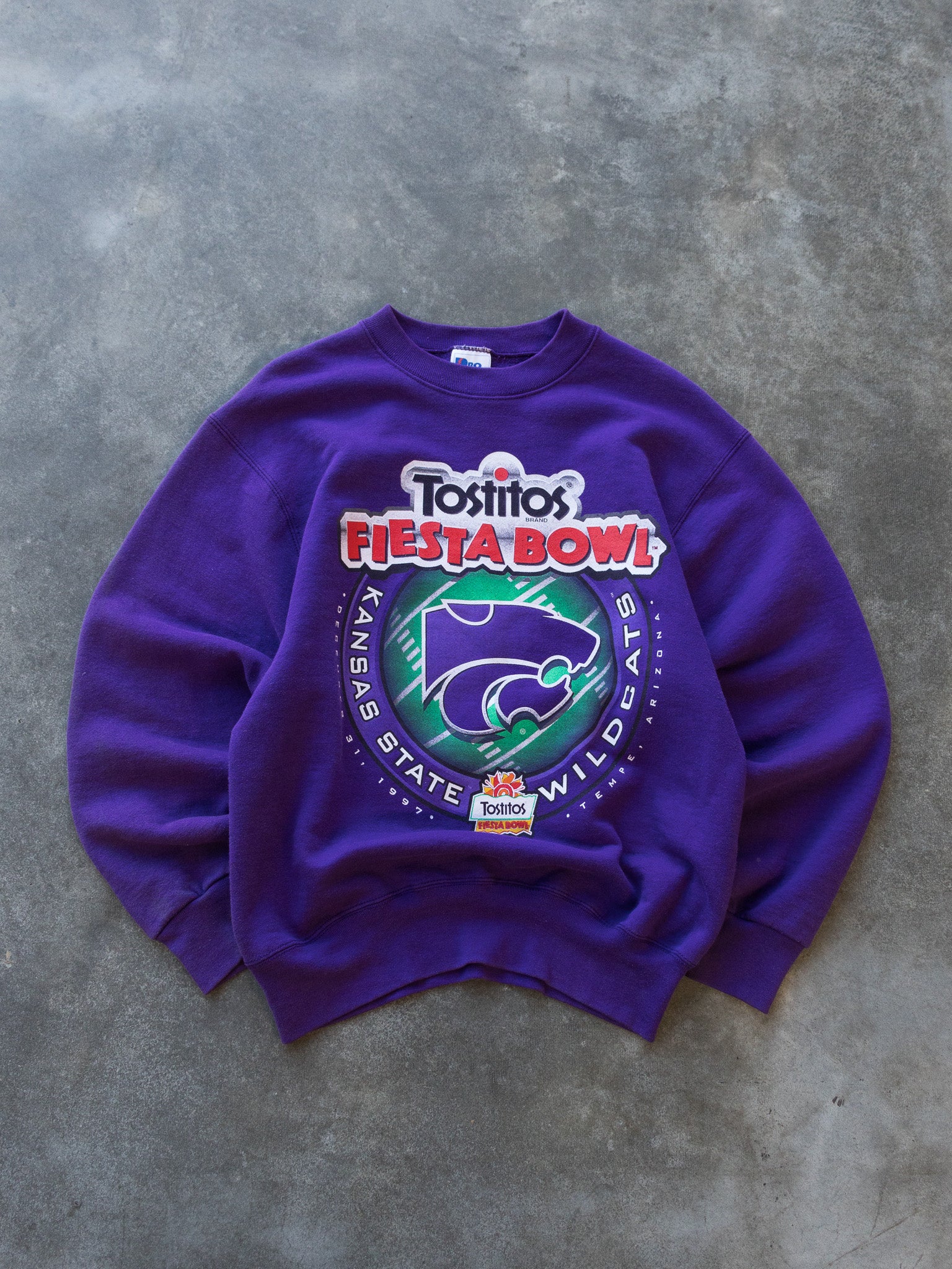 Vintage 1997 Kansas State Wildcats Fiesta Bowl Sweatshirt (M)