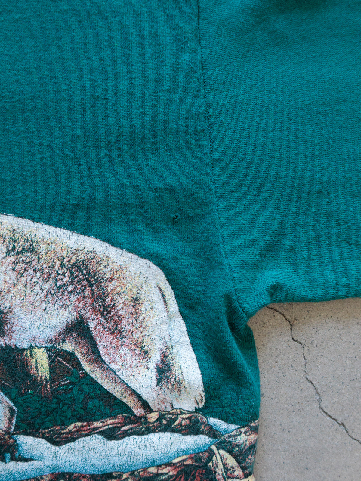 Vintage 90s Green Wolves Tee (M)