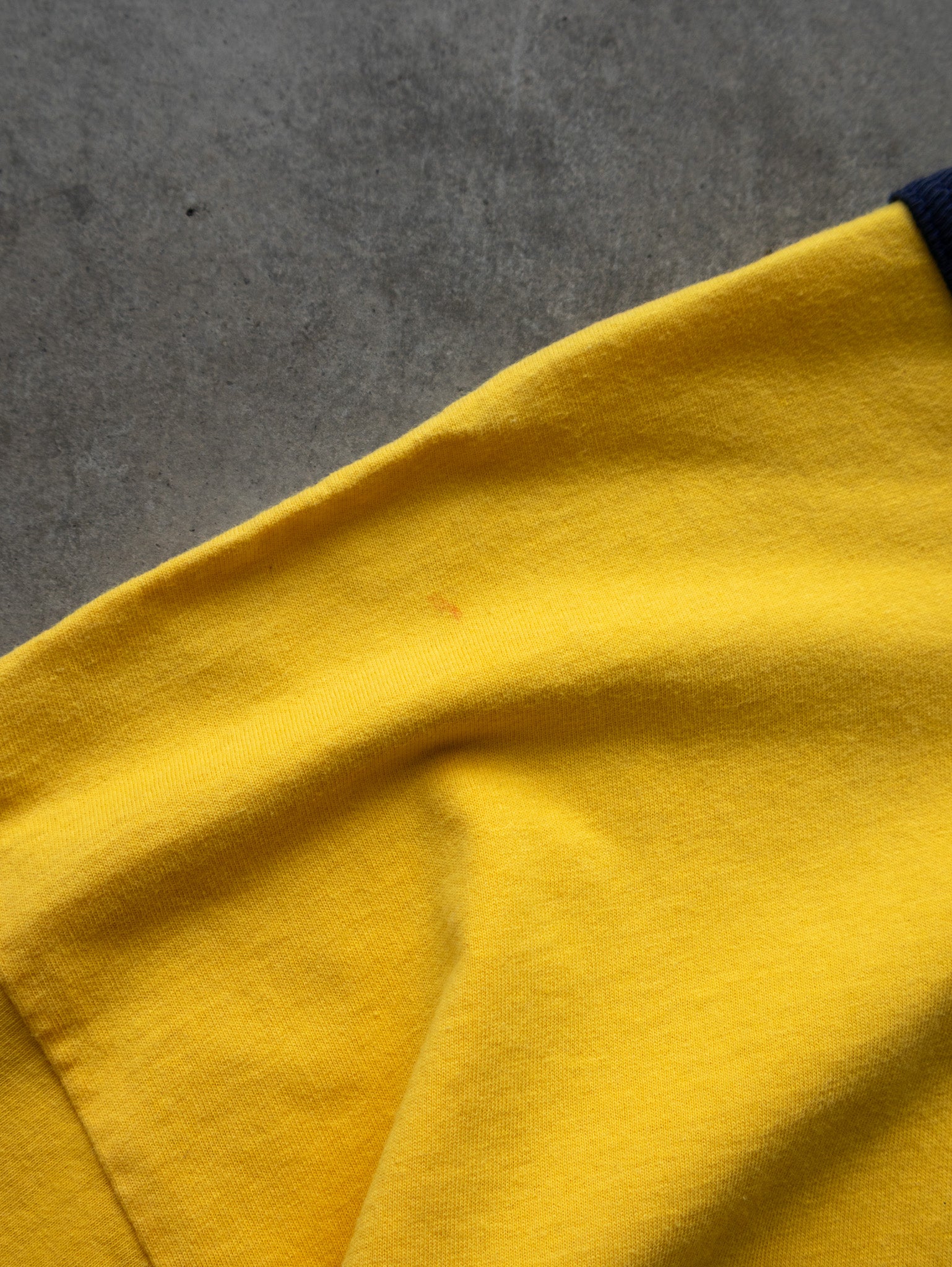 Vintage 00s Yellow Adidas Graphic Ringer Tee (XL)