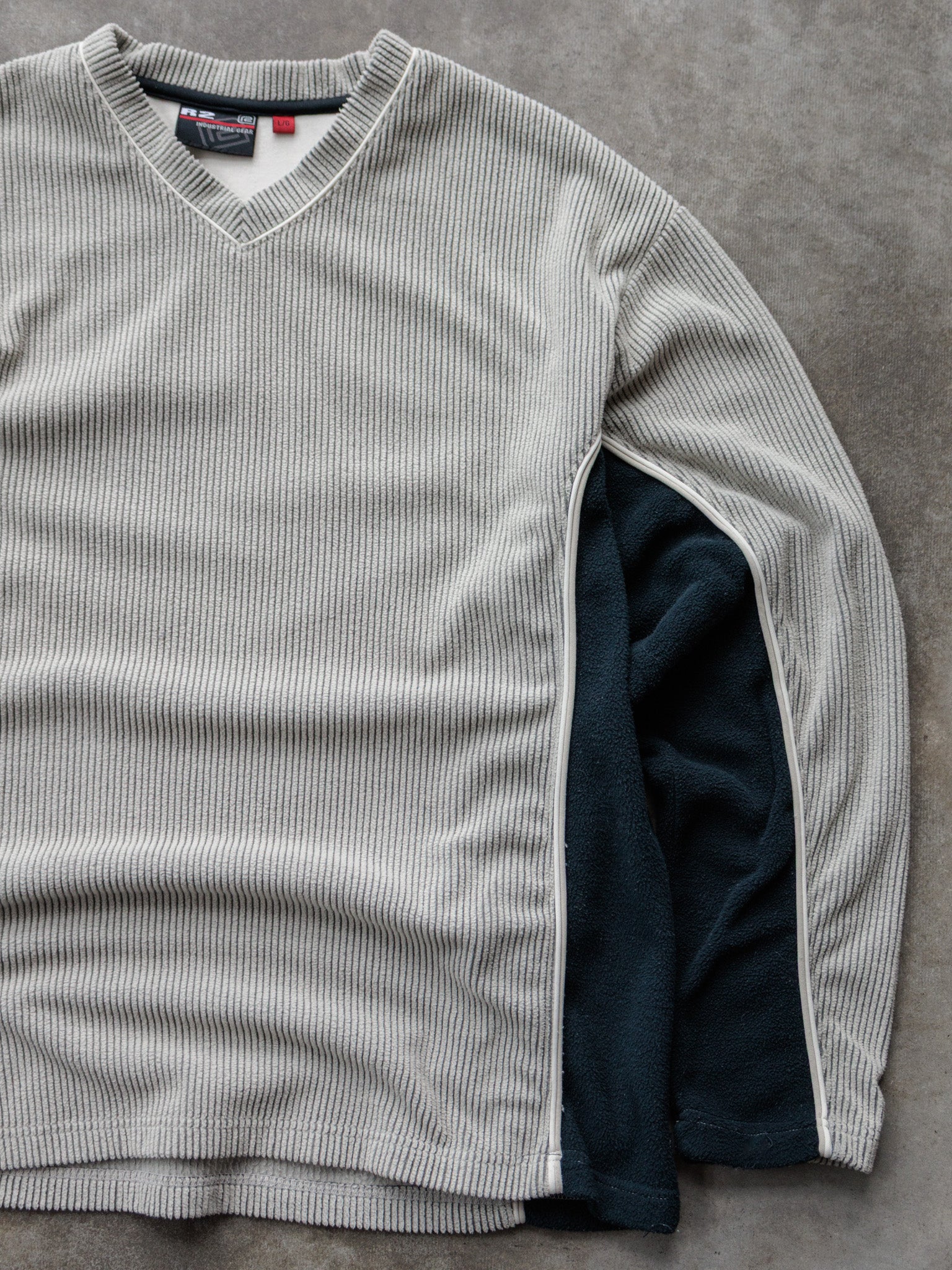 Vintage Grey R2 Industrial Gear Knit Sweater (L)