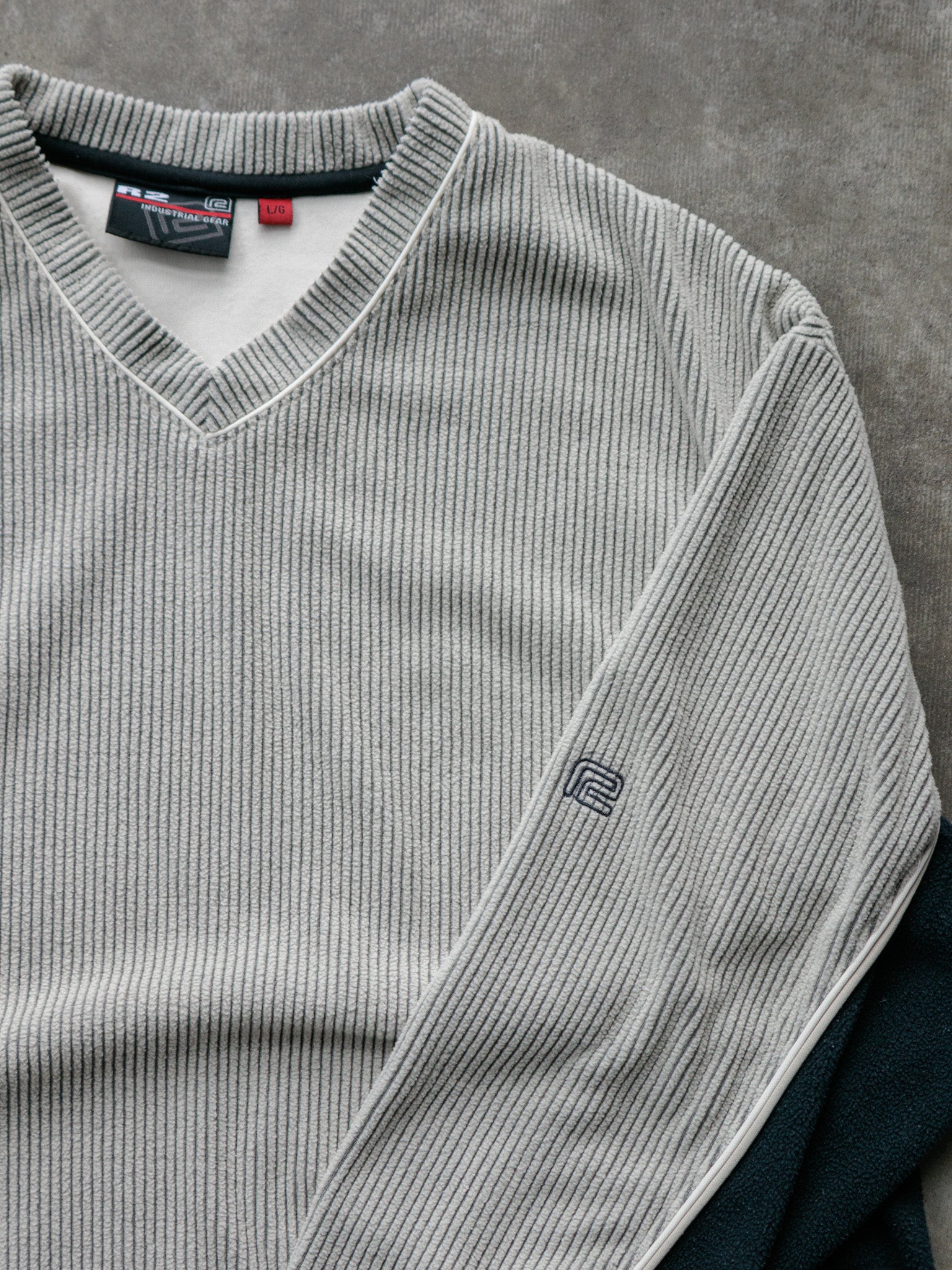 Vintage Grey R2 Industrial Gear Knit Sweater (L)