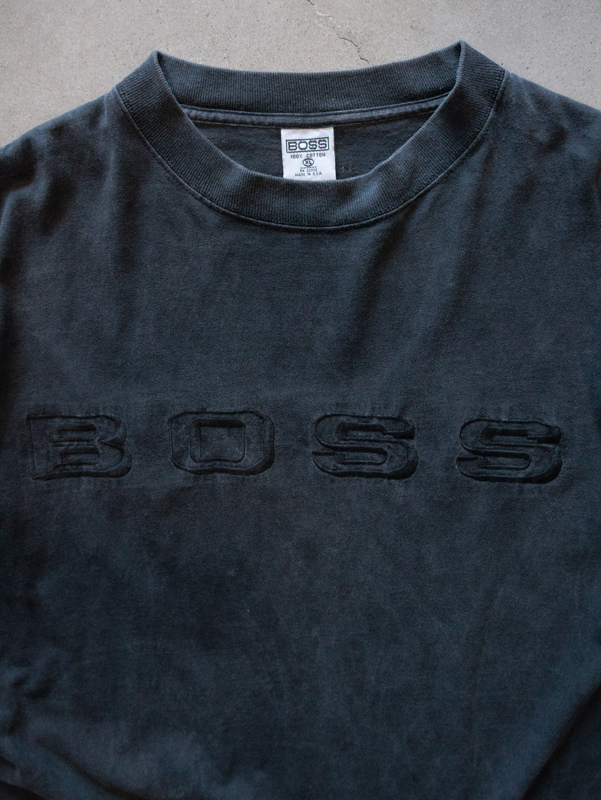 Vintage 90s Black BOSS Tee (XL)