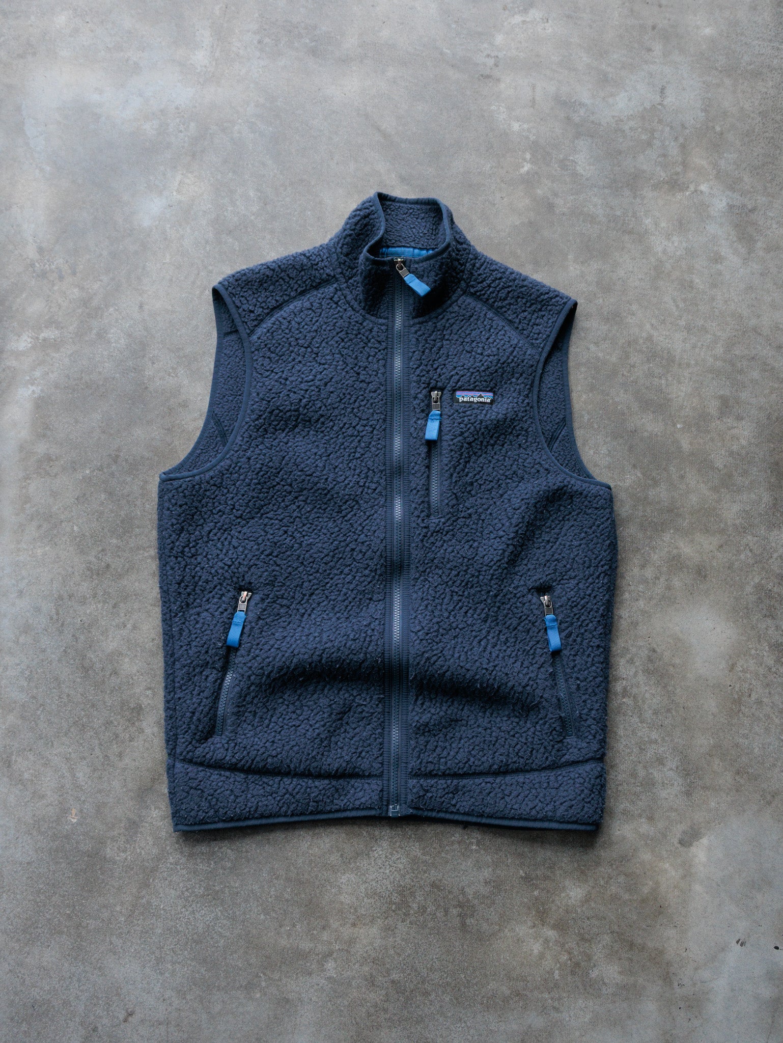 Vintage Navy Patagonia Sherpa Vest (M)
