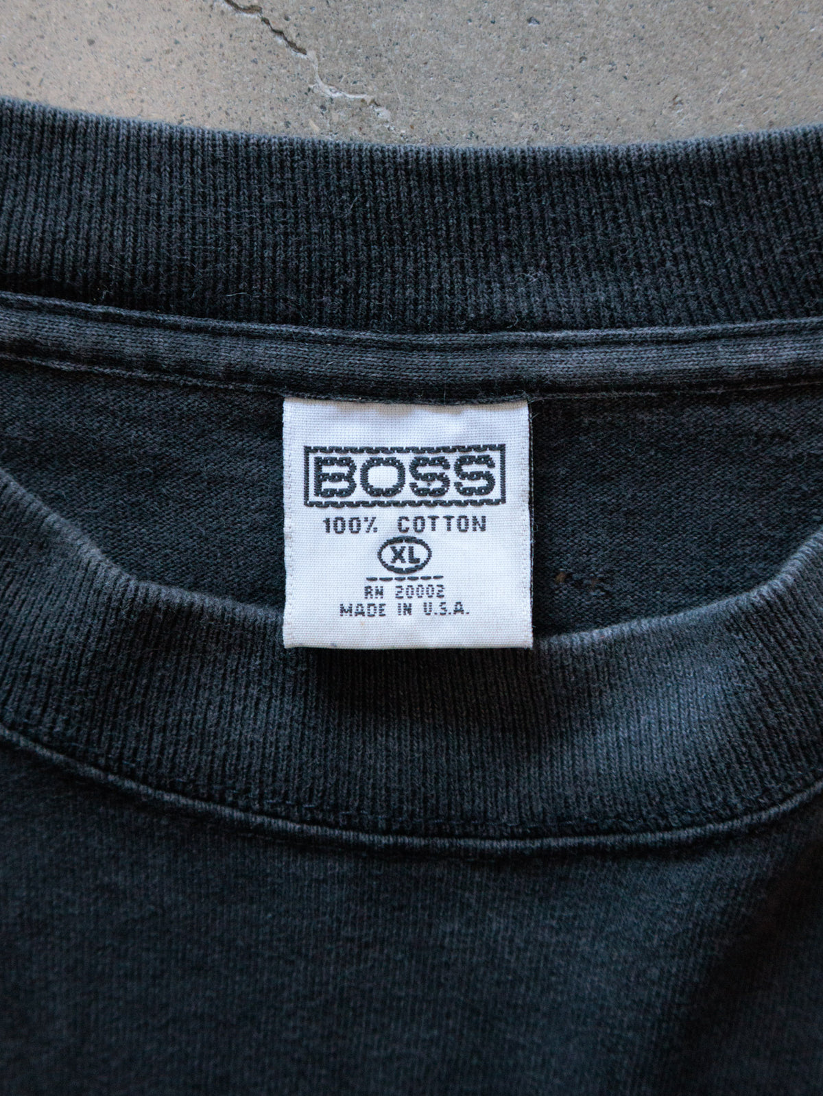 Vintage 90s Black BOSS Tee (XL)