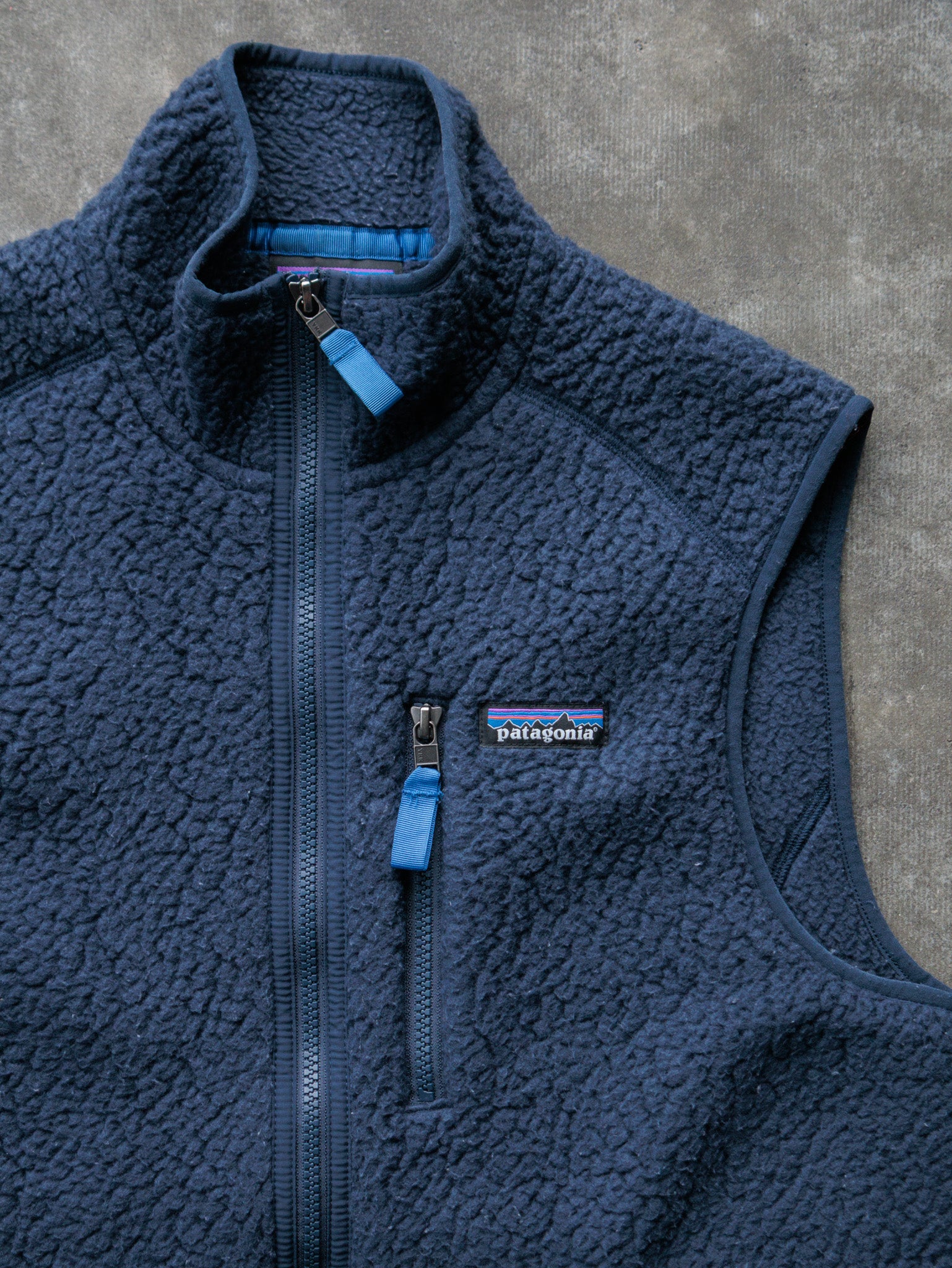 Vintage Navy Patagonia Sherpa Vest (M)