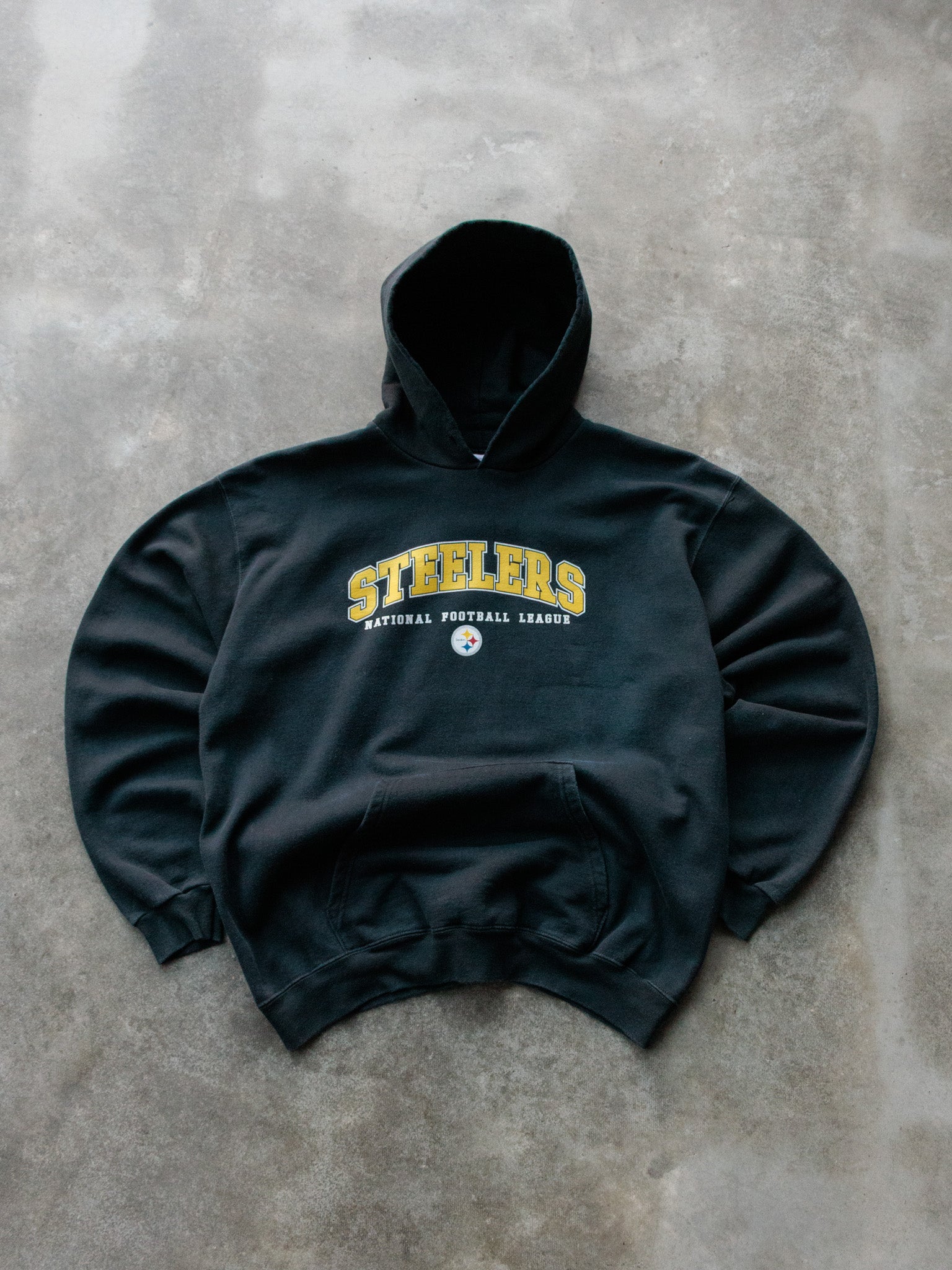 Vintage 00s Black Pittsburgh Steelers Hoodie (L)