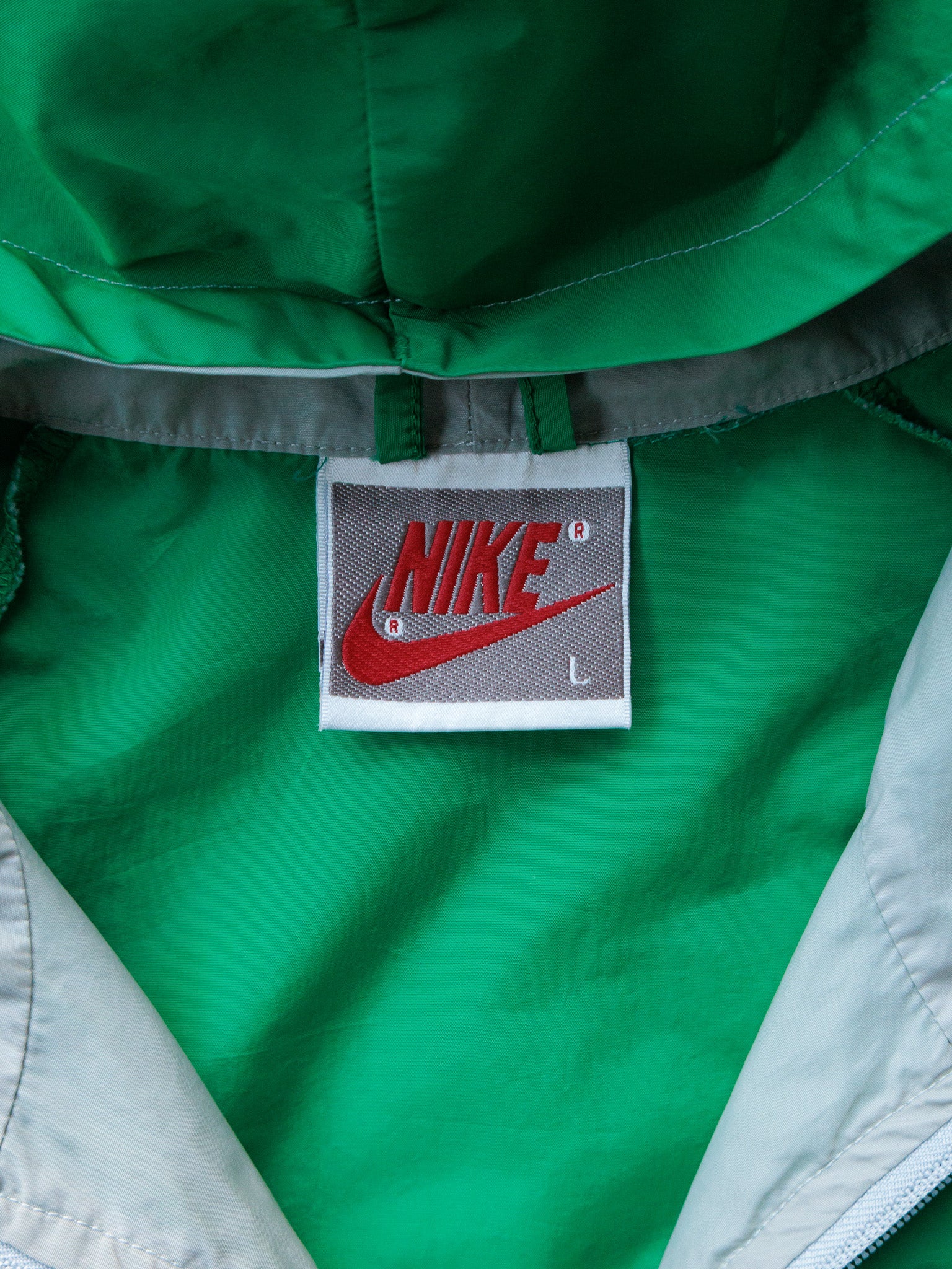 Vintage 90s Grey Nike Windbreaker (L)