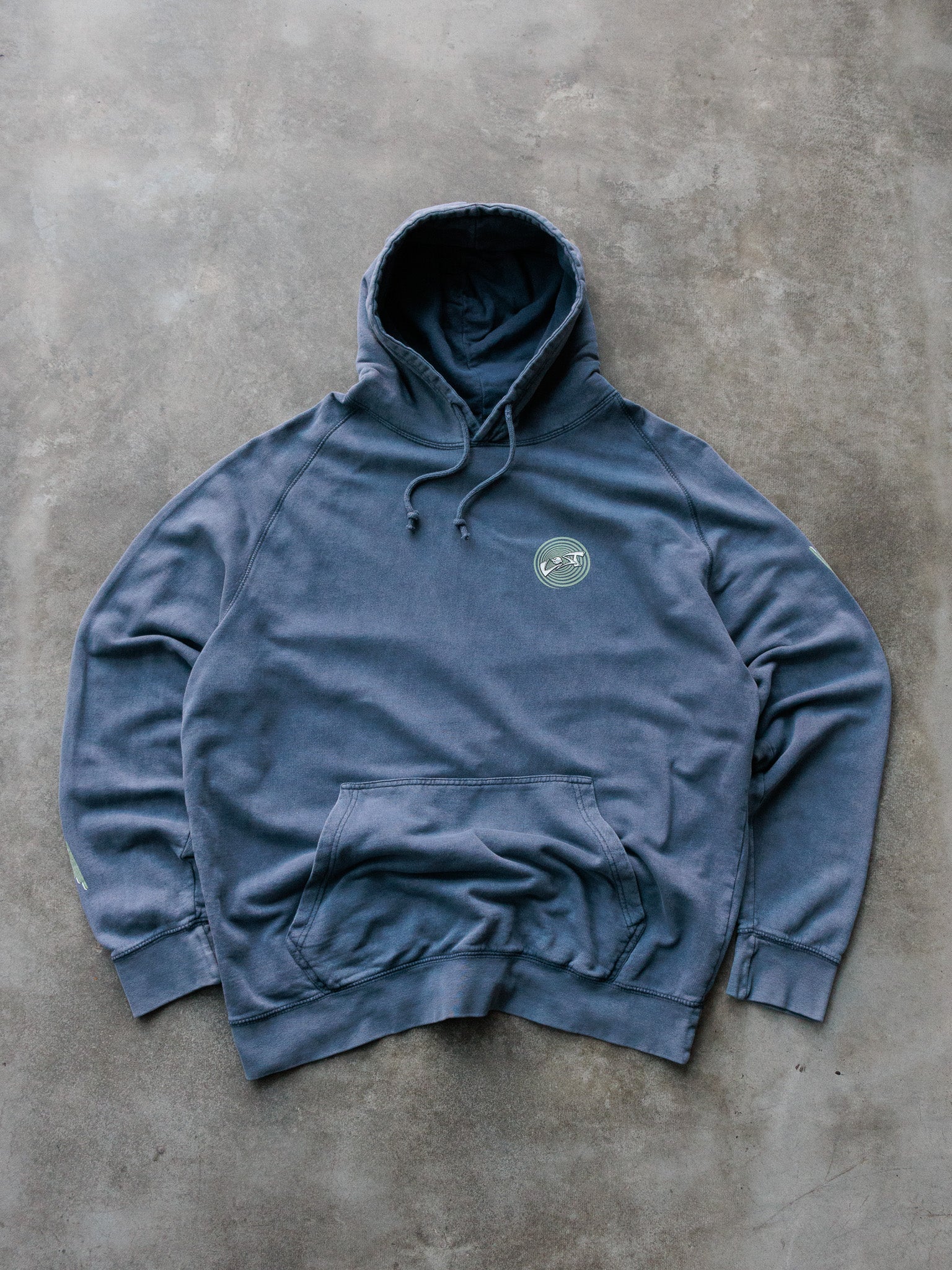 Vintage Blue Lost Surfboards Hoodie (XL)
