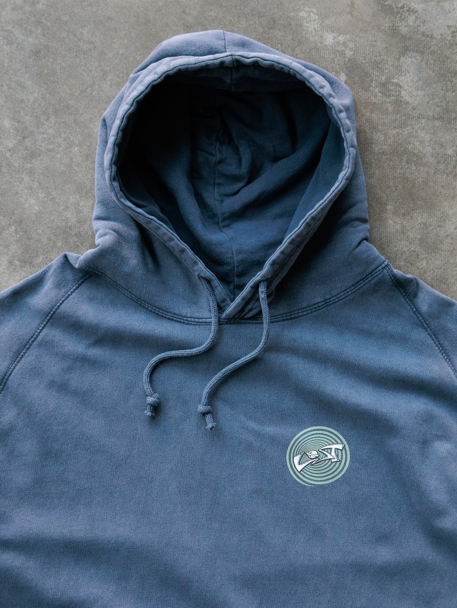 Vintage Blue Lost Surfboards Hoodie (XL)