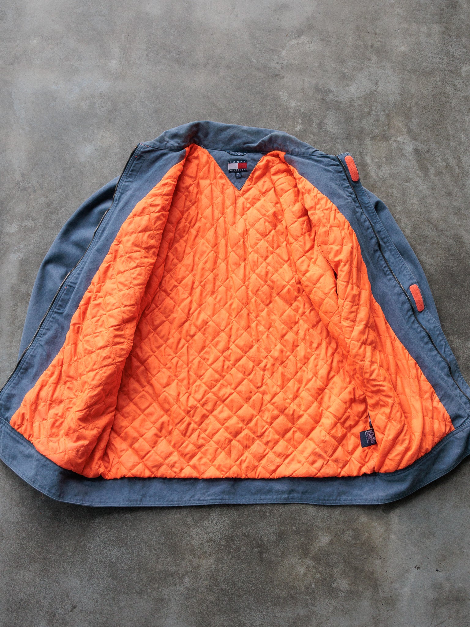 Vintage 00s Grey Tommy Hilfiger Canvas Jacket (XL)