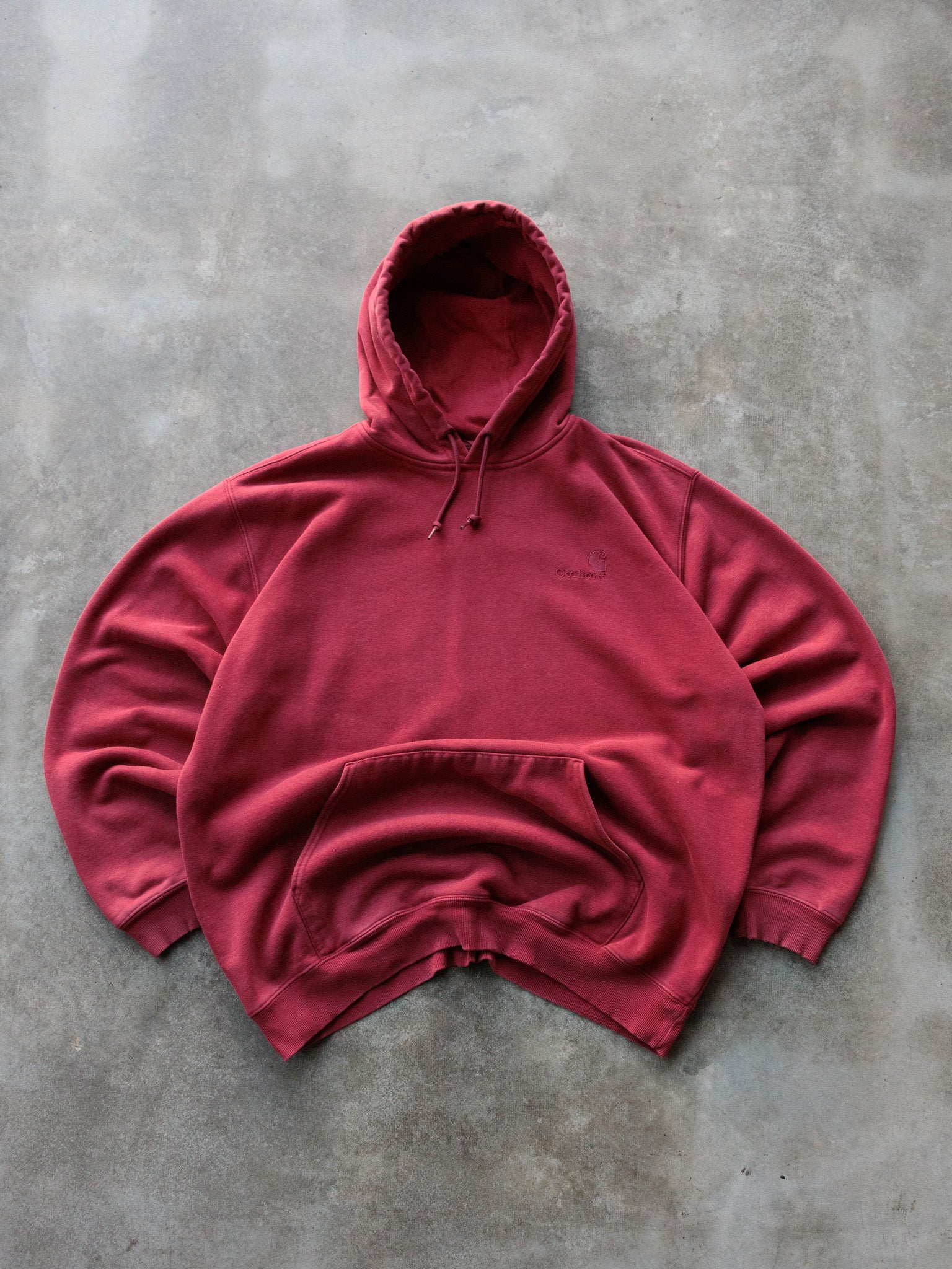 Vintage 00s Red Carhartt Hoodie (XL)