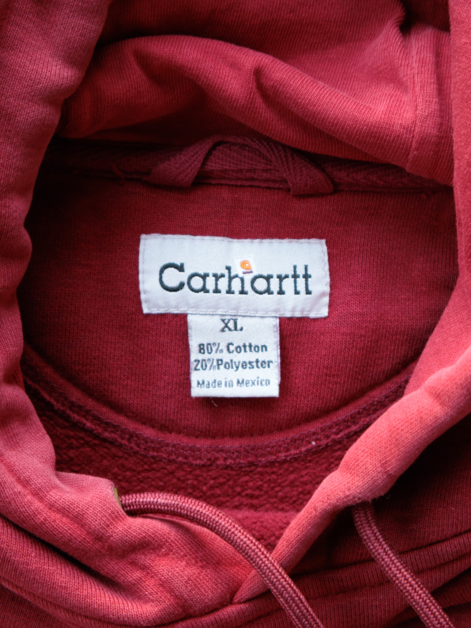 Vintage 00s Red Carhartt Hoodie (XL)