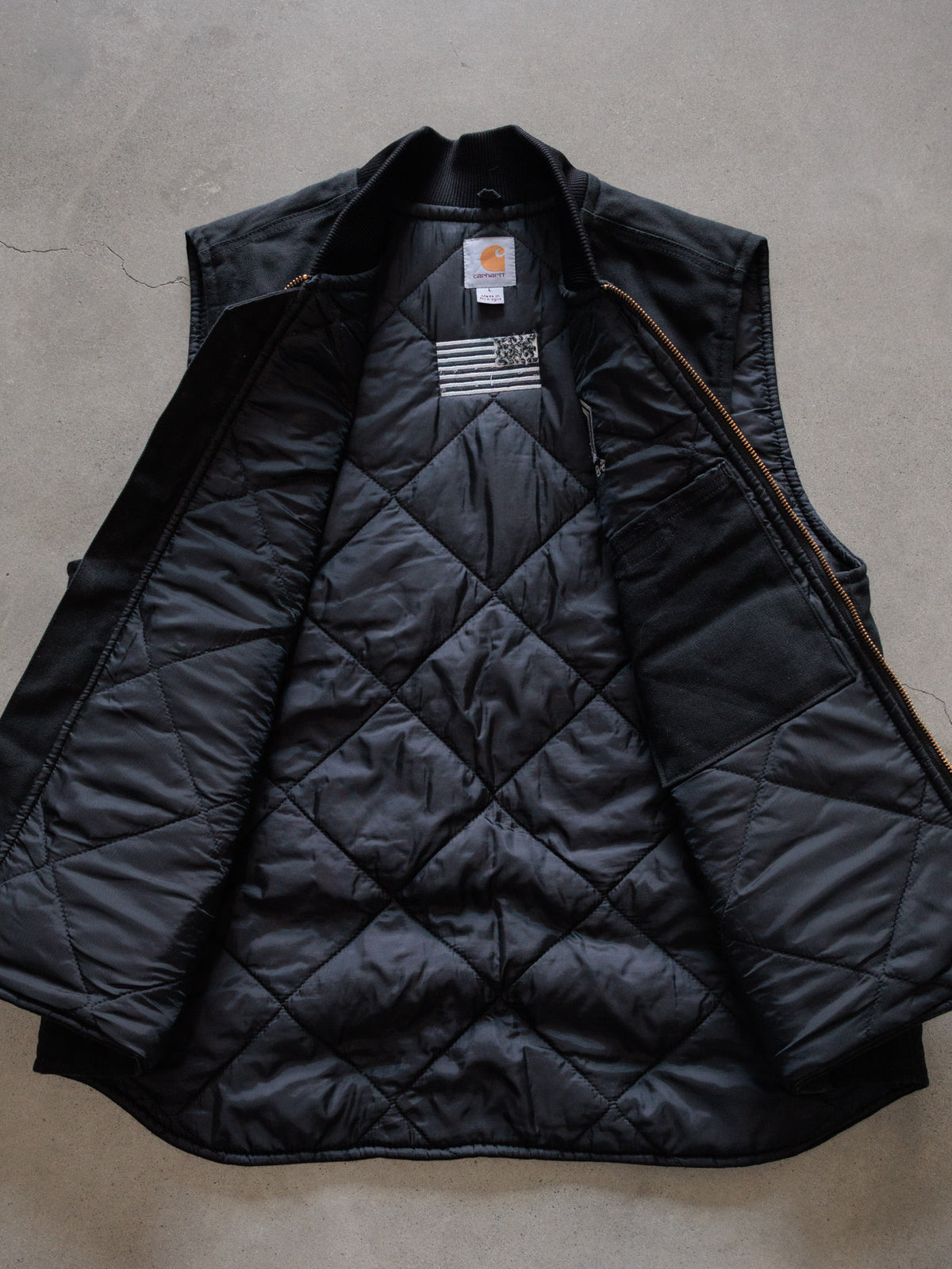 Vintage Black Carhartt Vest (L)