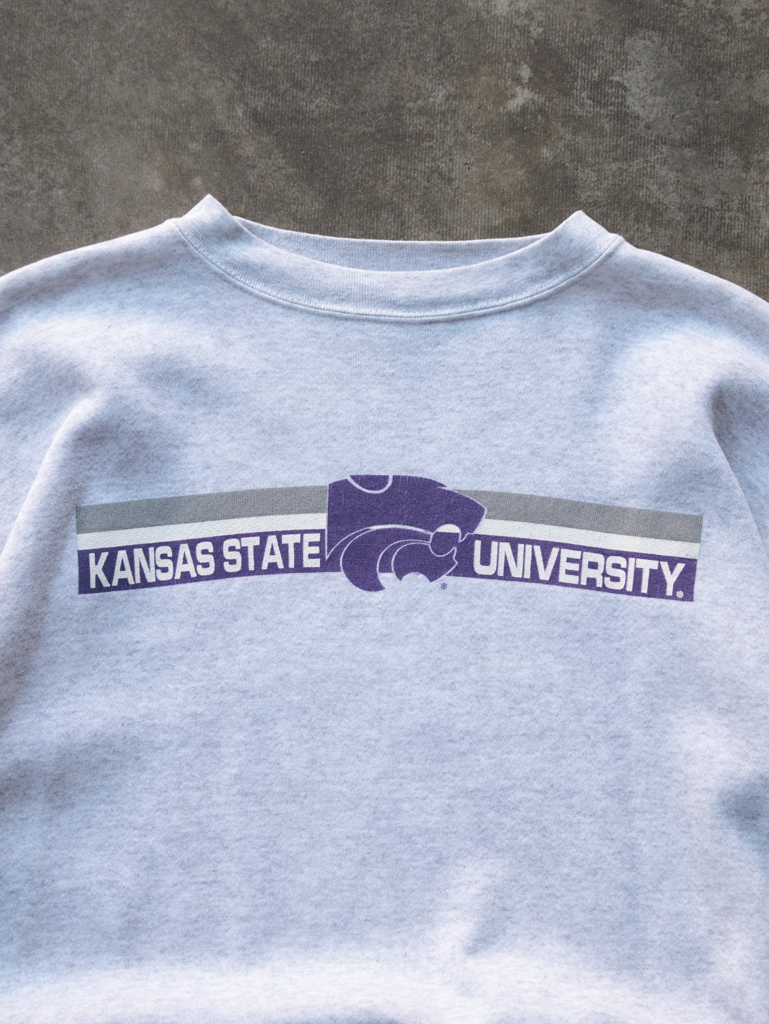 Vintage 90s Grey Kansas State University Sweatshirt (XL)