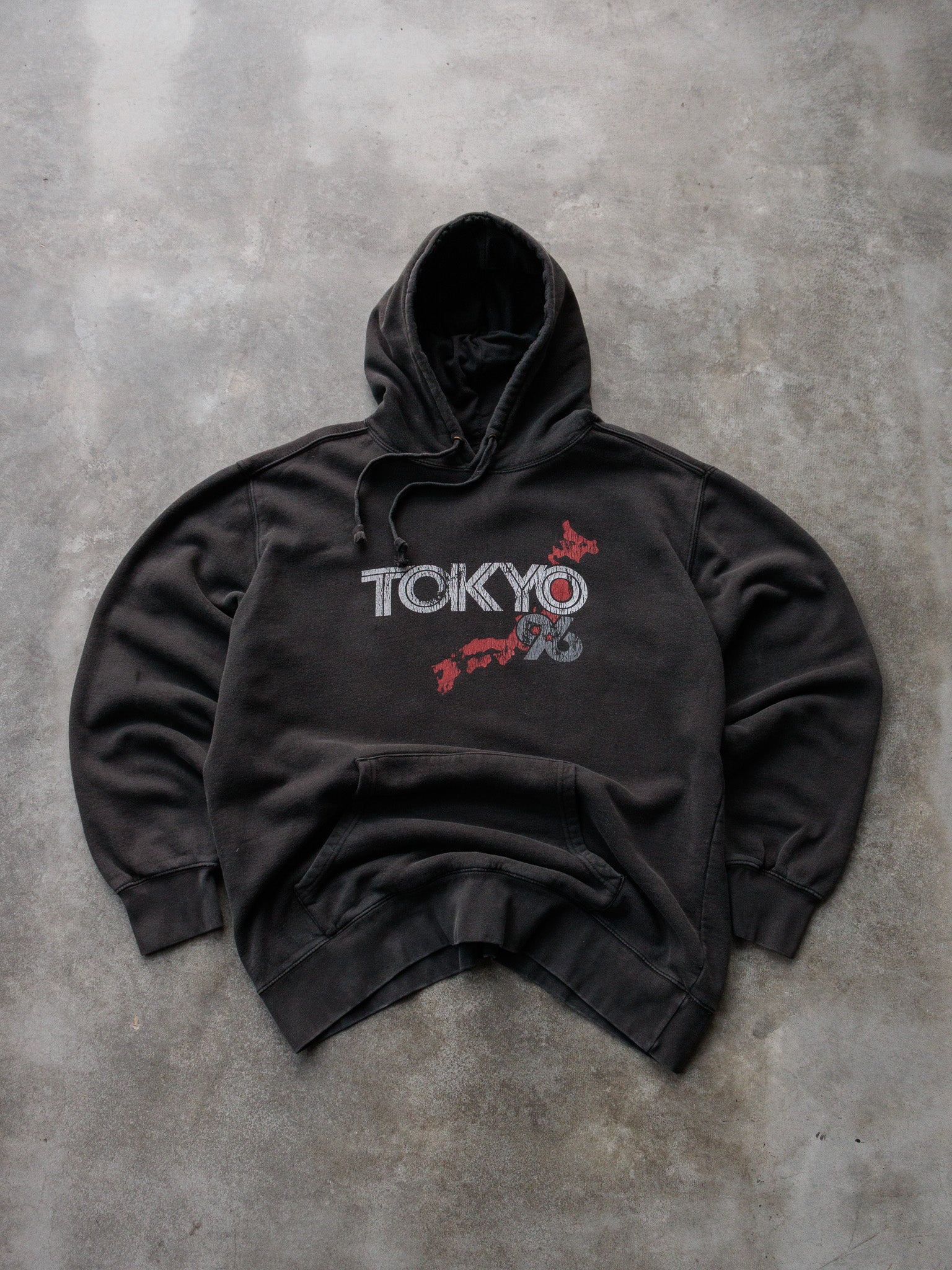 Vintage 00s Black Mossimo Tokyo Hoodie (XL)