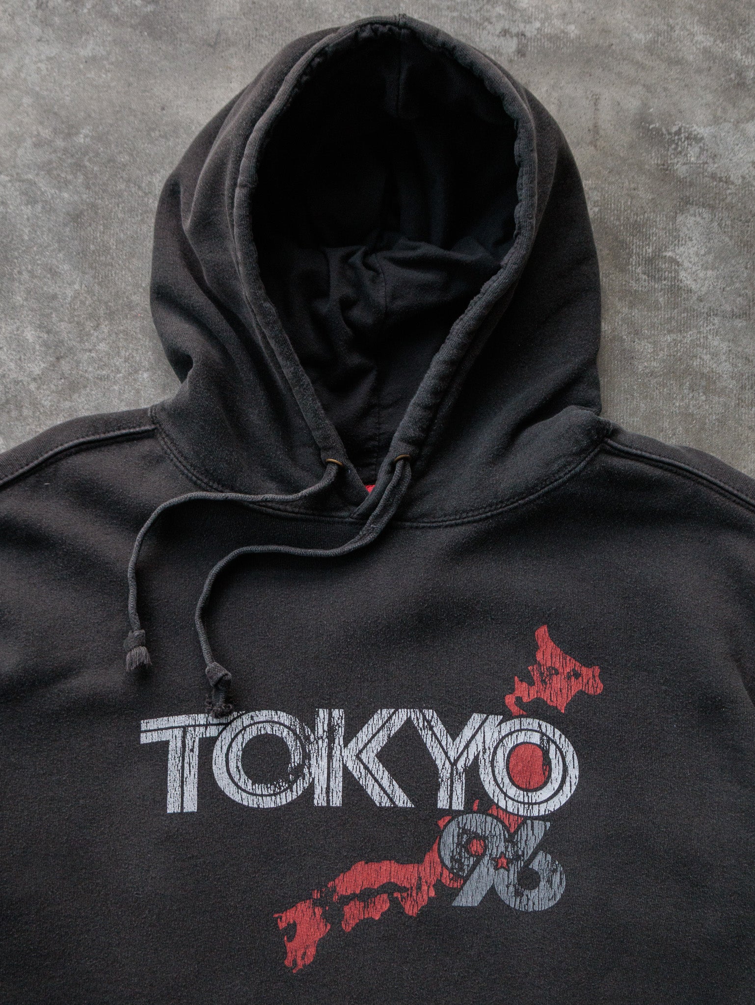 Vintage 00s Black Mossimo Tokyo Hoodie (XL)