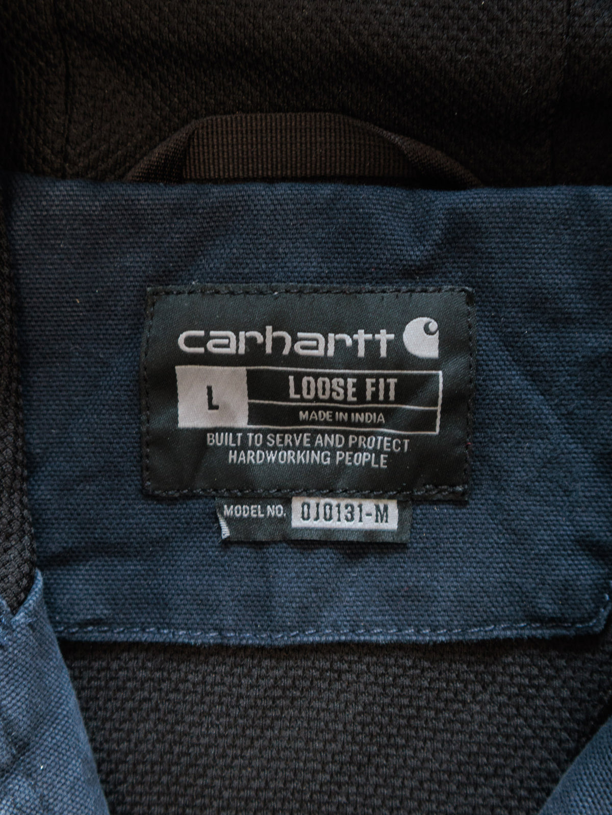 Vintage Navy Carhartt Active Jacket (L)