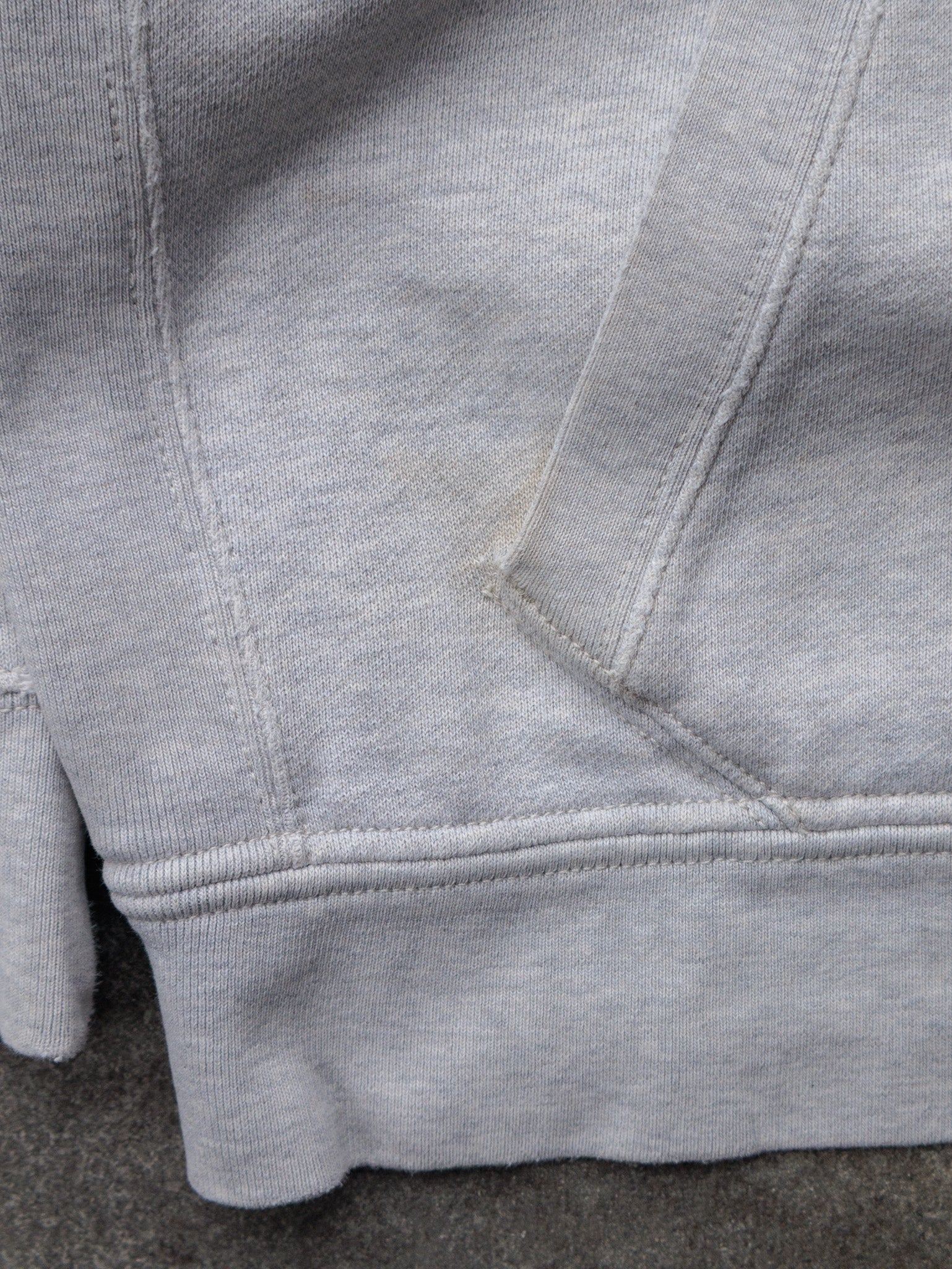 Vintage Grey Polo Ralph Lauren Full Zip Hoodie (-)