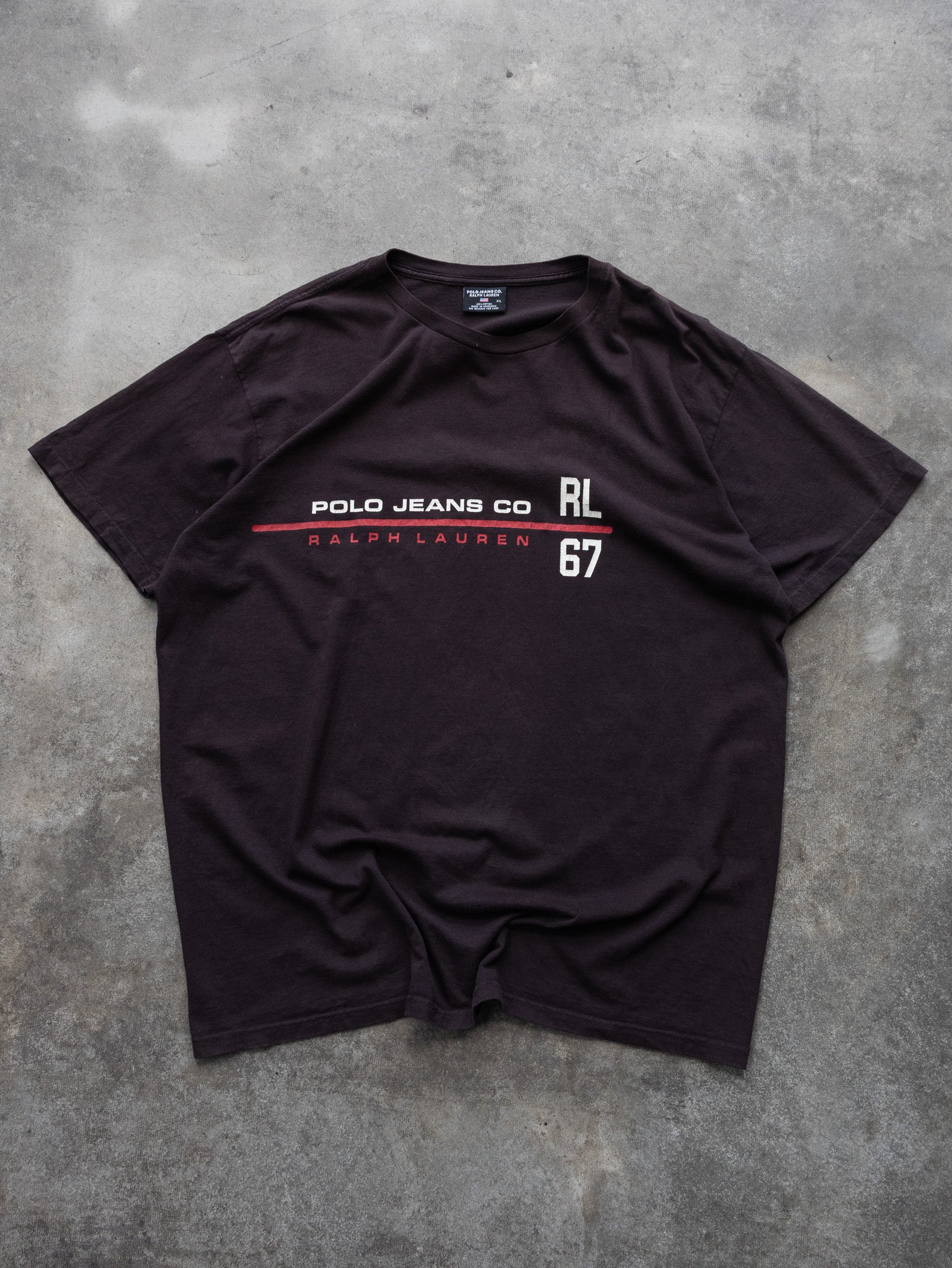 Vintage 00s Black Polo Jeans Co. Ralph Lauren Tee (XL)